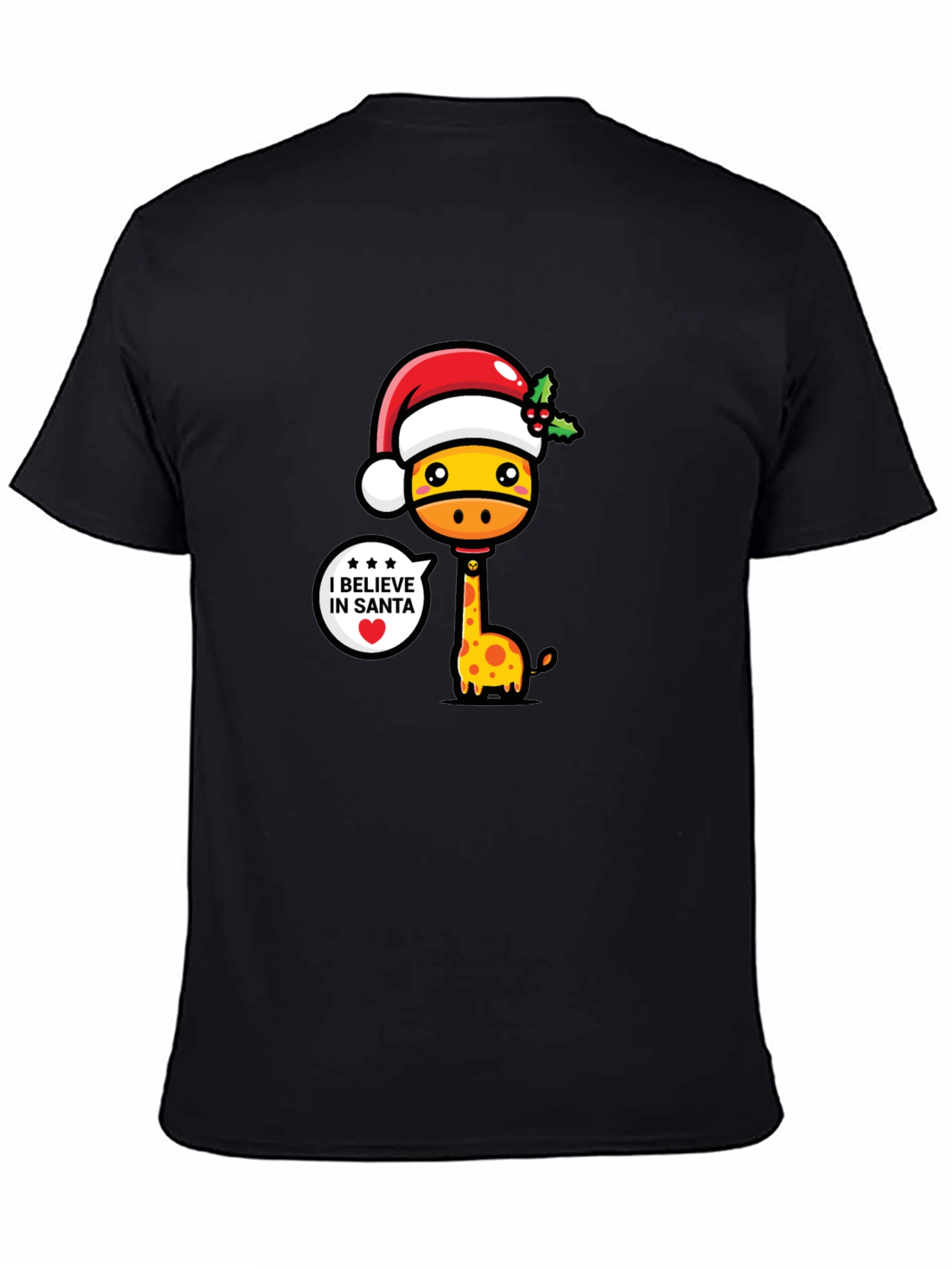 Festive Giraffe Christmas T-Shirt