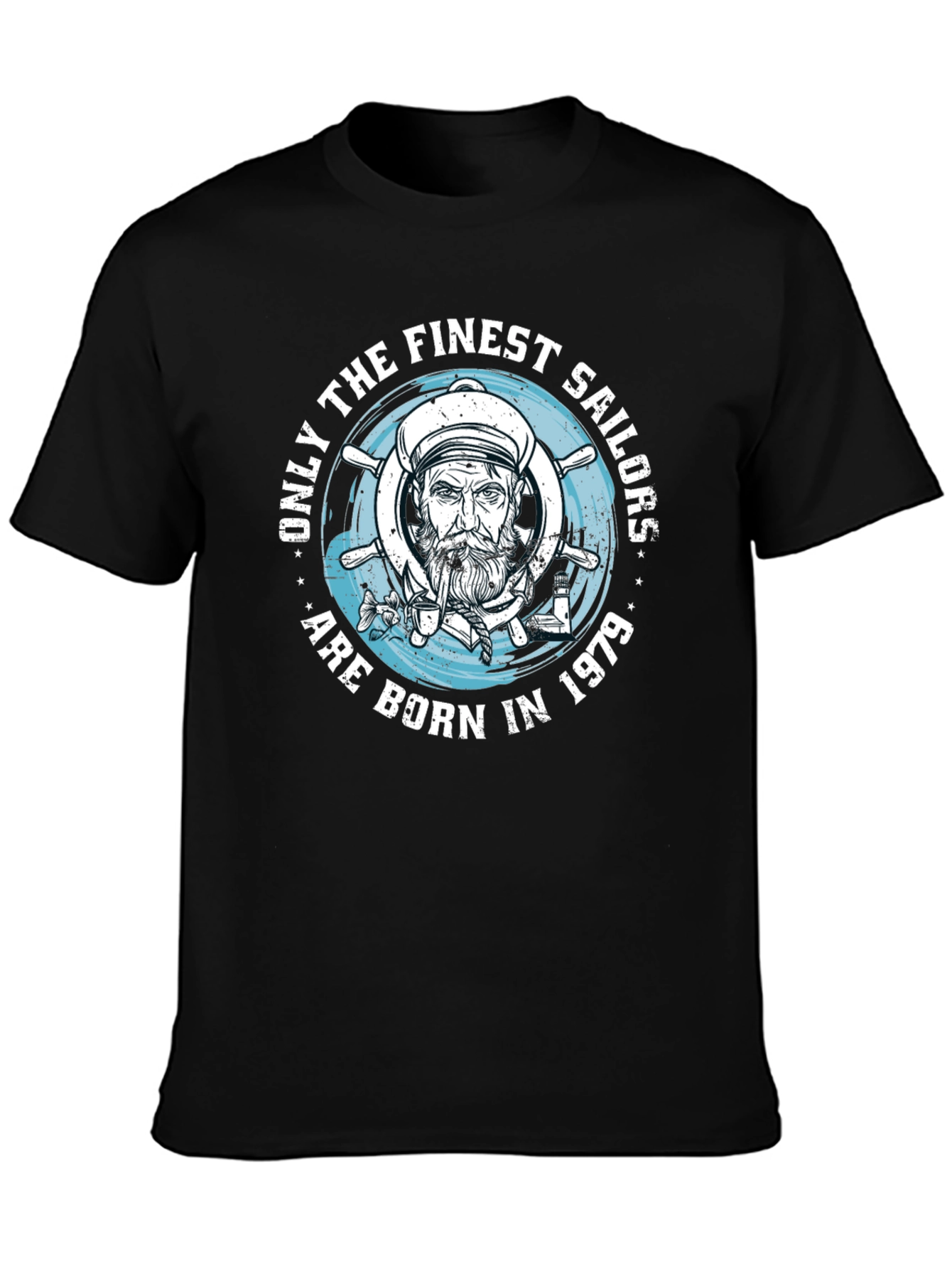 Sailor Born in 1979 Black T-Shirt