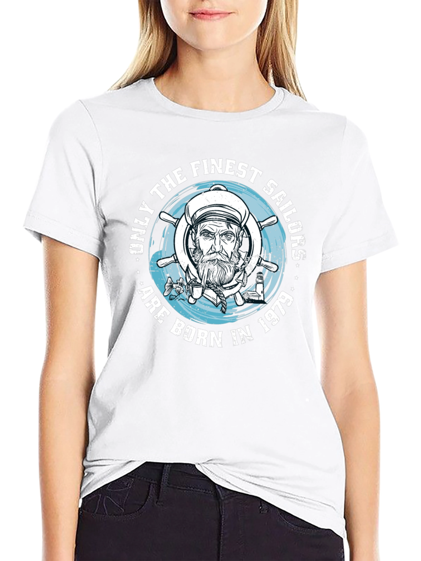 Sailor Born in 1979 Black T-Shirt