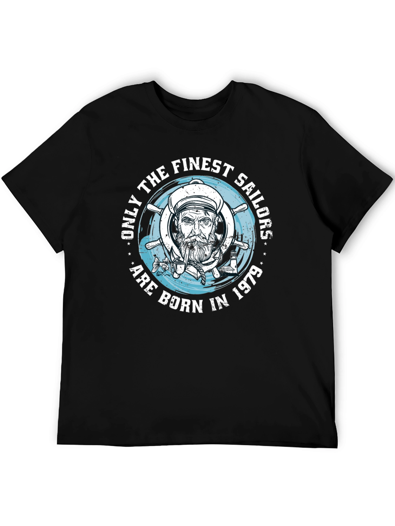Sailor Born in 1979 Black T-Shirt