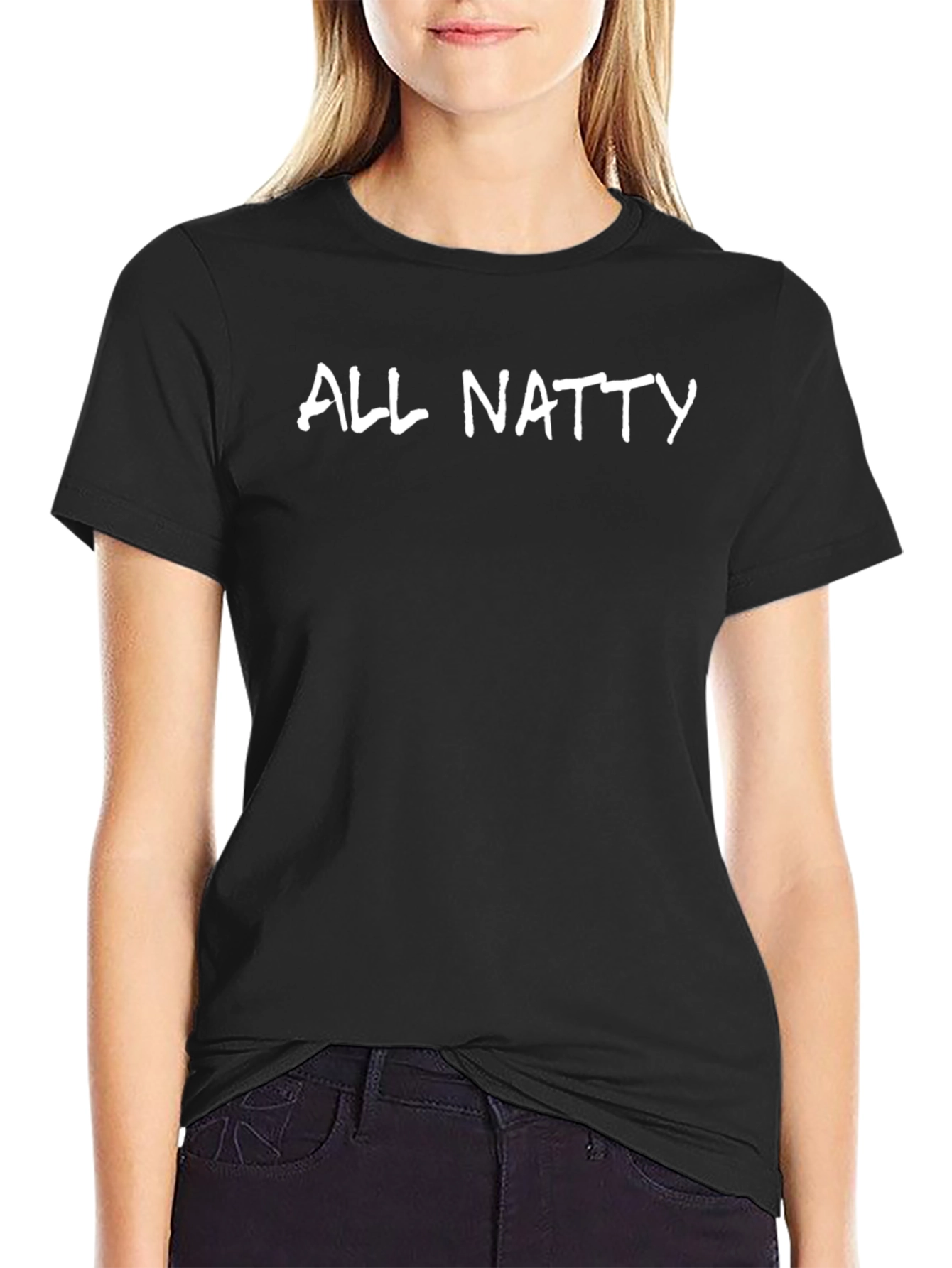 All Natty Black T-Shirt | Gym Motivation Tee