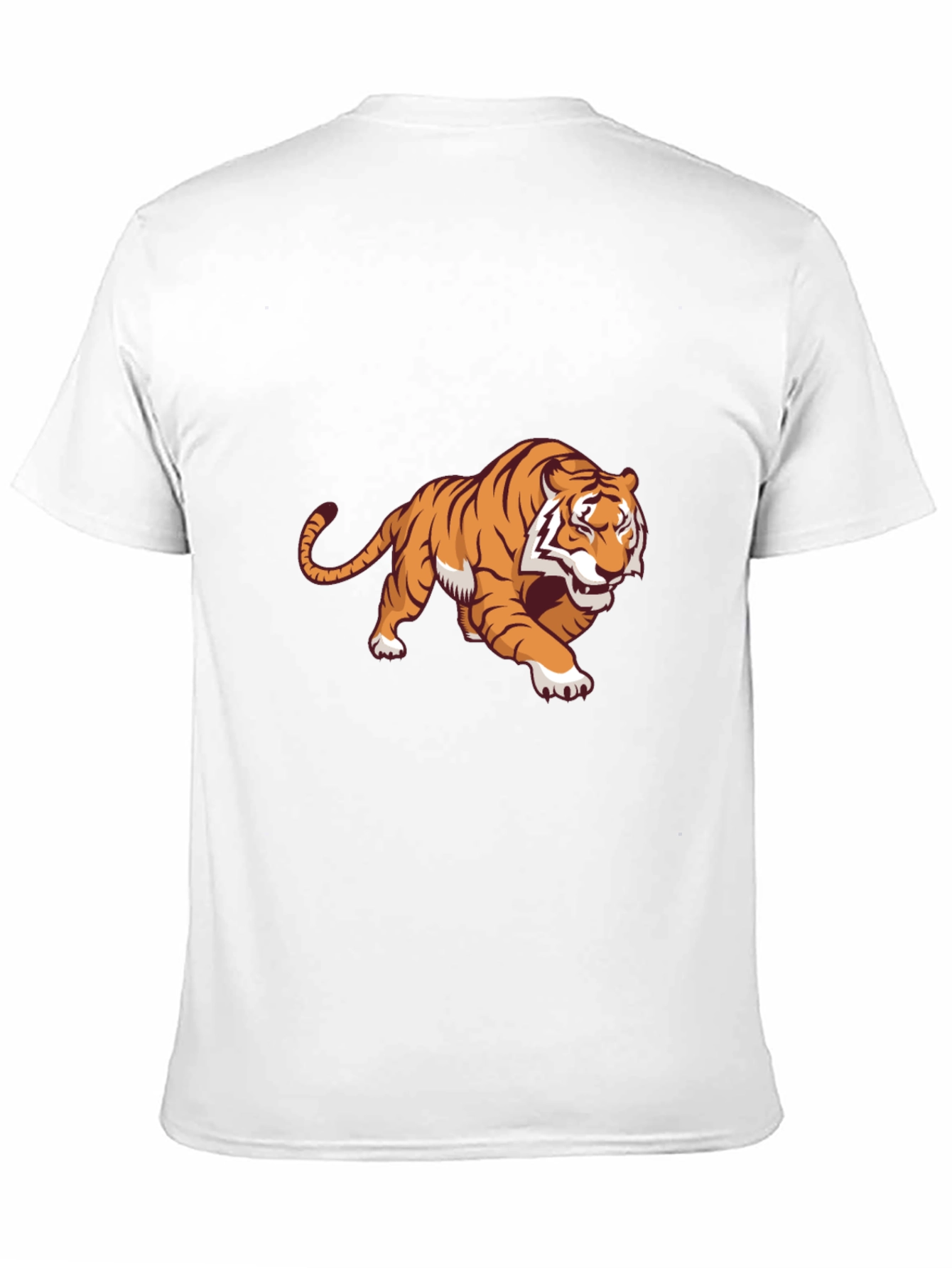 Bold Tiger Graphic Tee - Black Cotton Blend