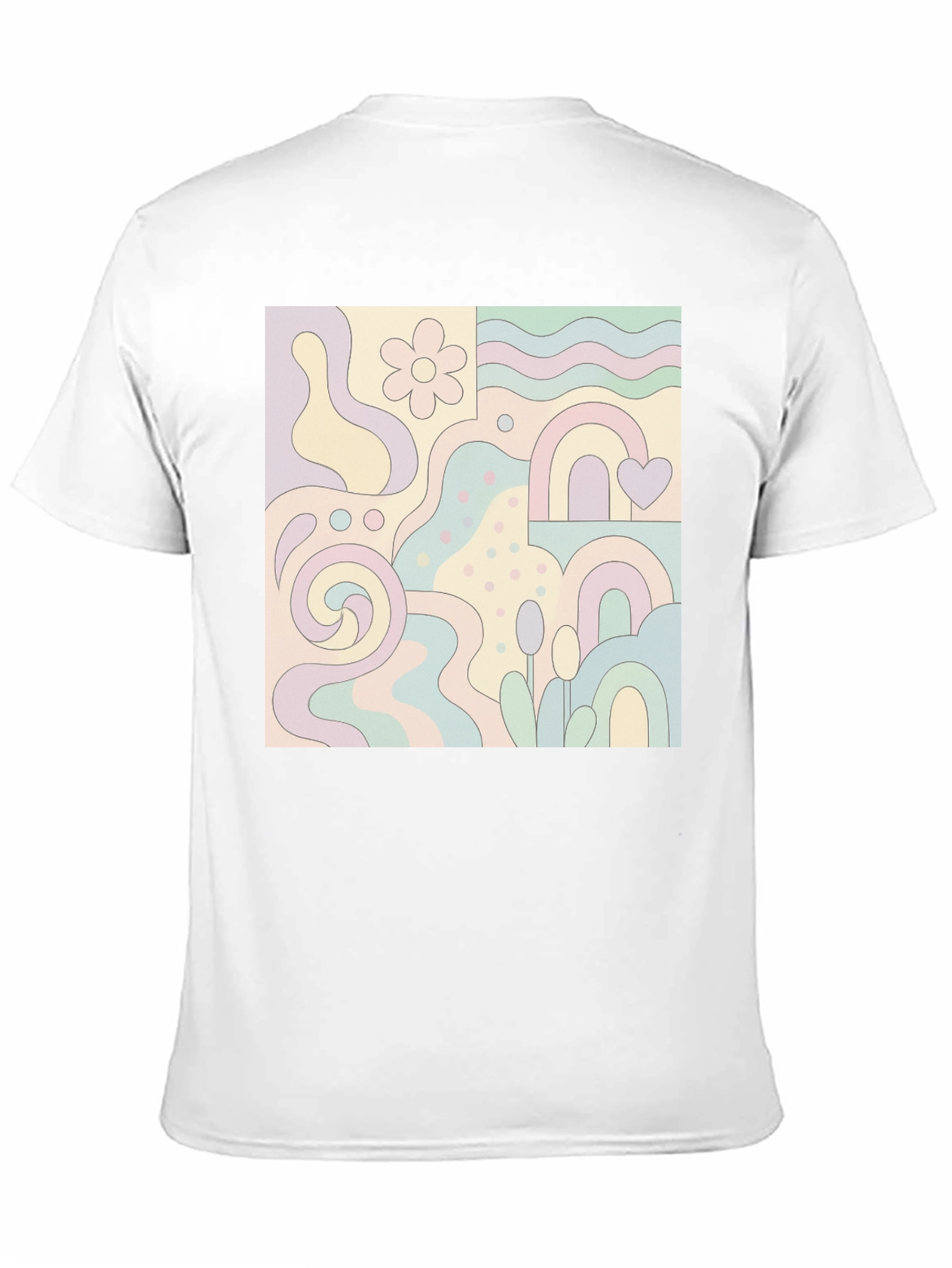 Retro Patterned Graphic Tee
