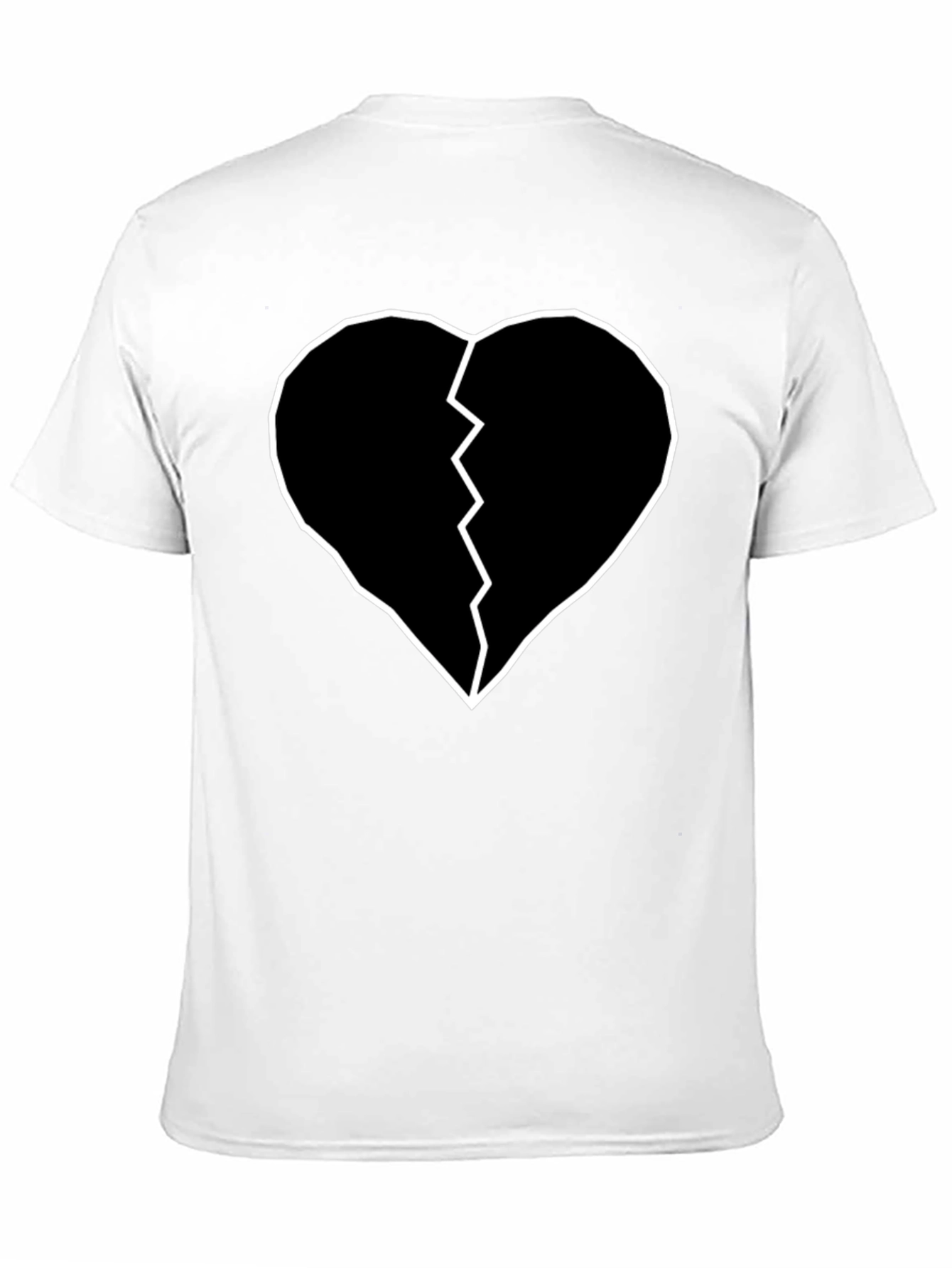 Broken Heart Tee - Black Graphic T-Shirt