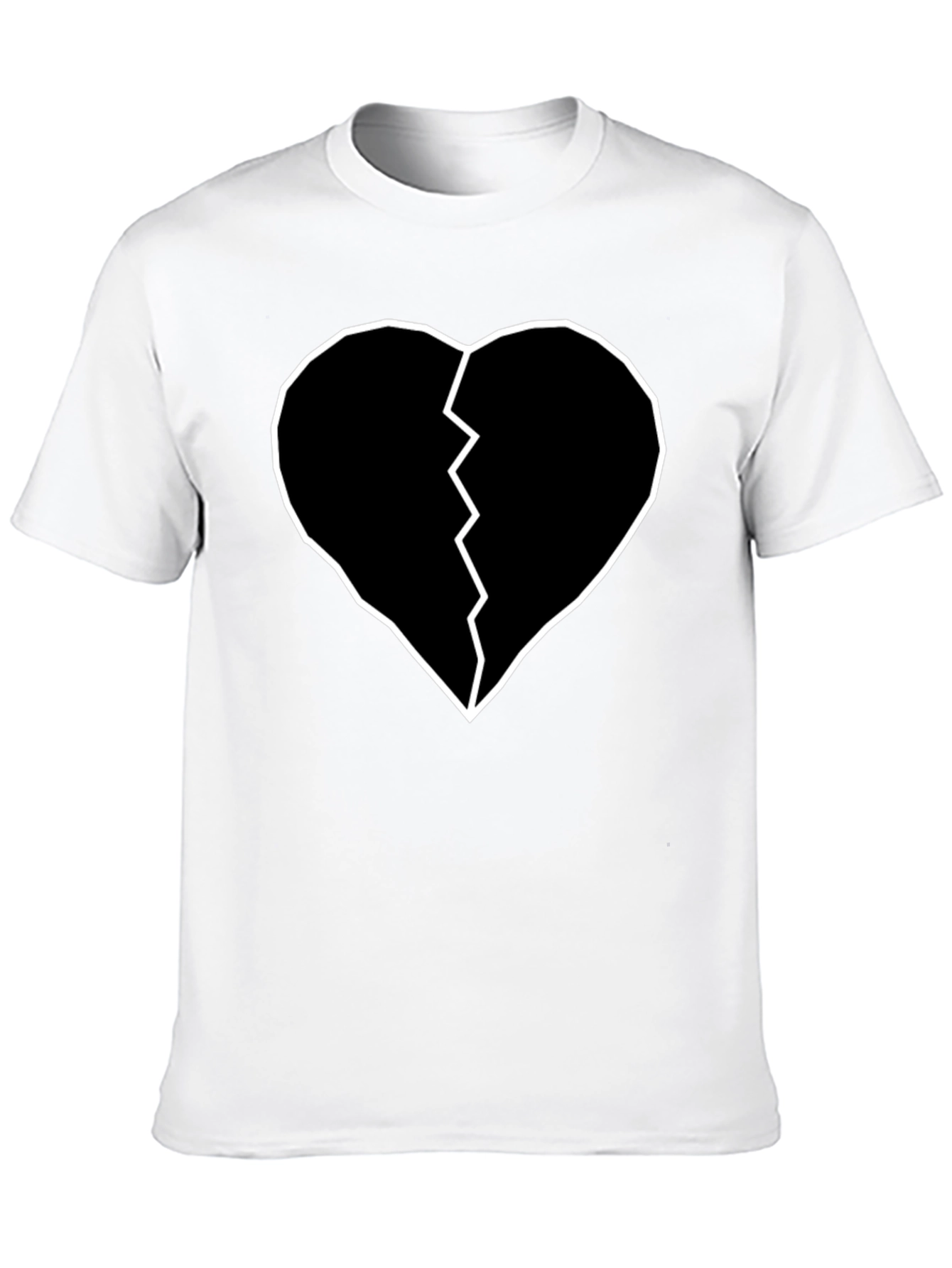 Broken Heart Tee - Black Graphic T-Shirt