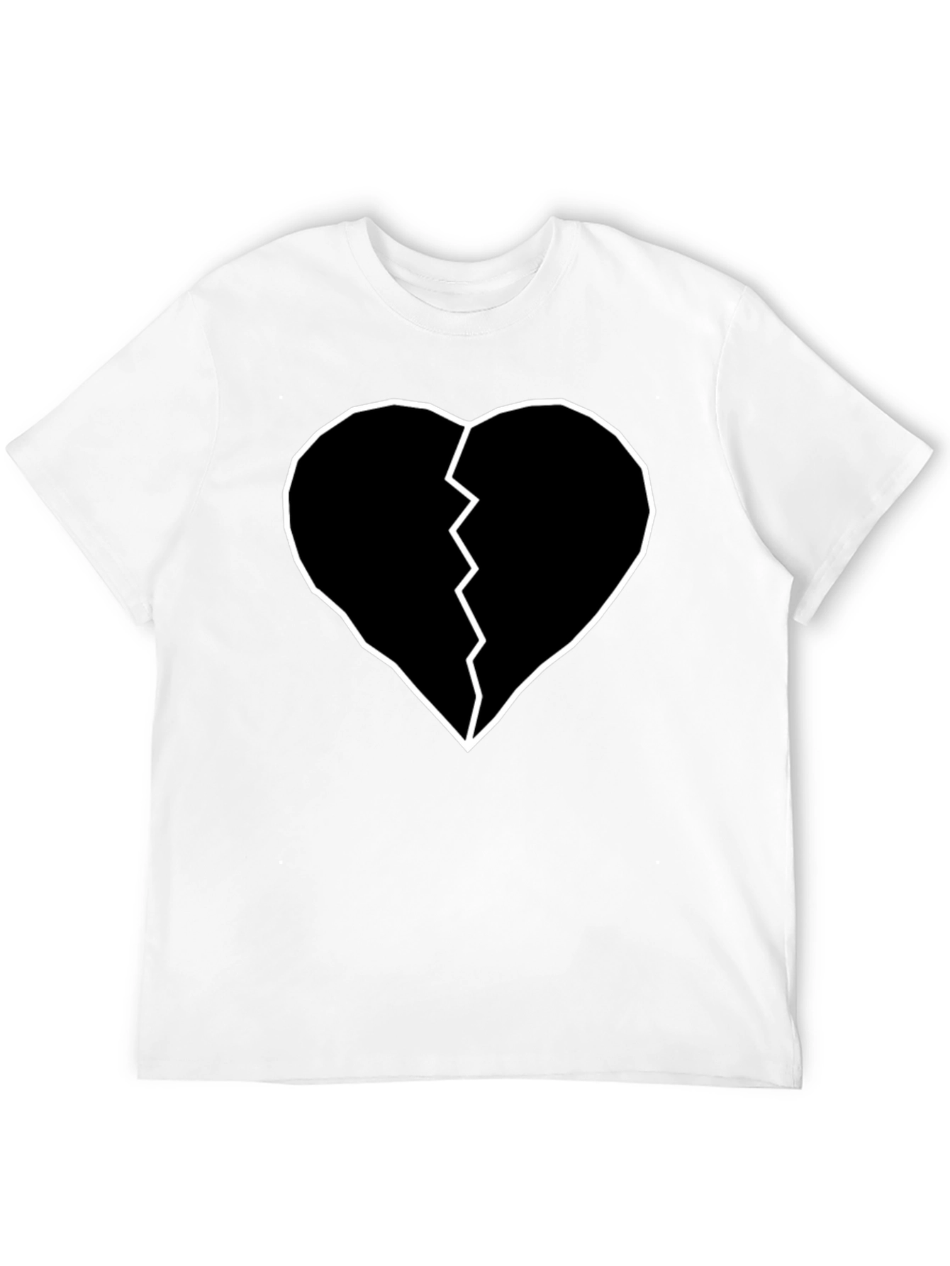 Broken Heart Tee - Black Graphic T-Shirt