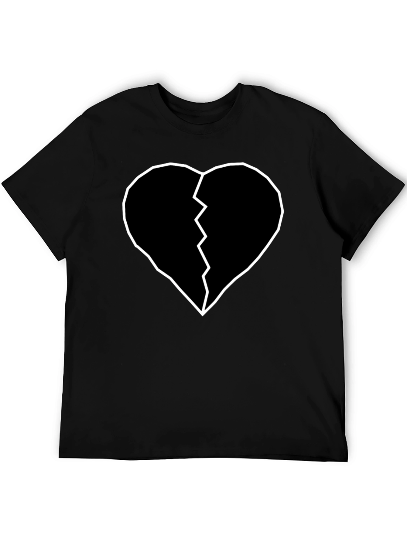 Broken Heart Tee - Black Graphic T-Shirt