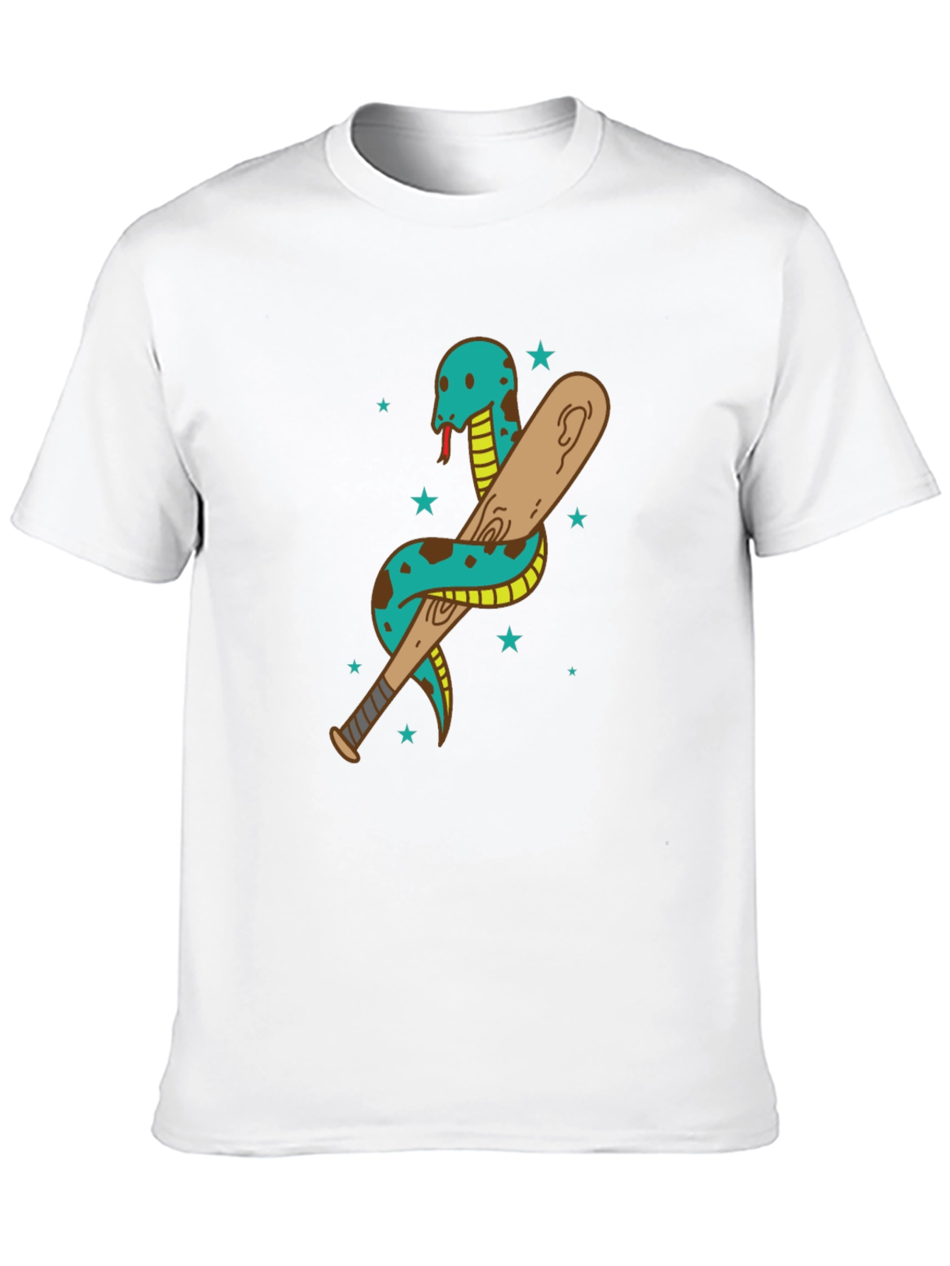 Snake & Bat Graphic T-Shirt - Edgy Streetwear
