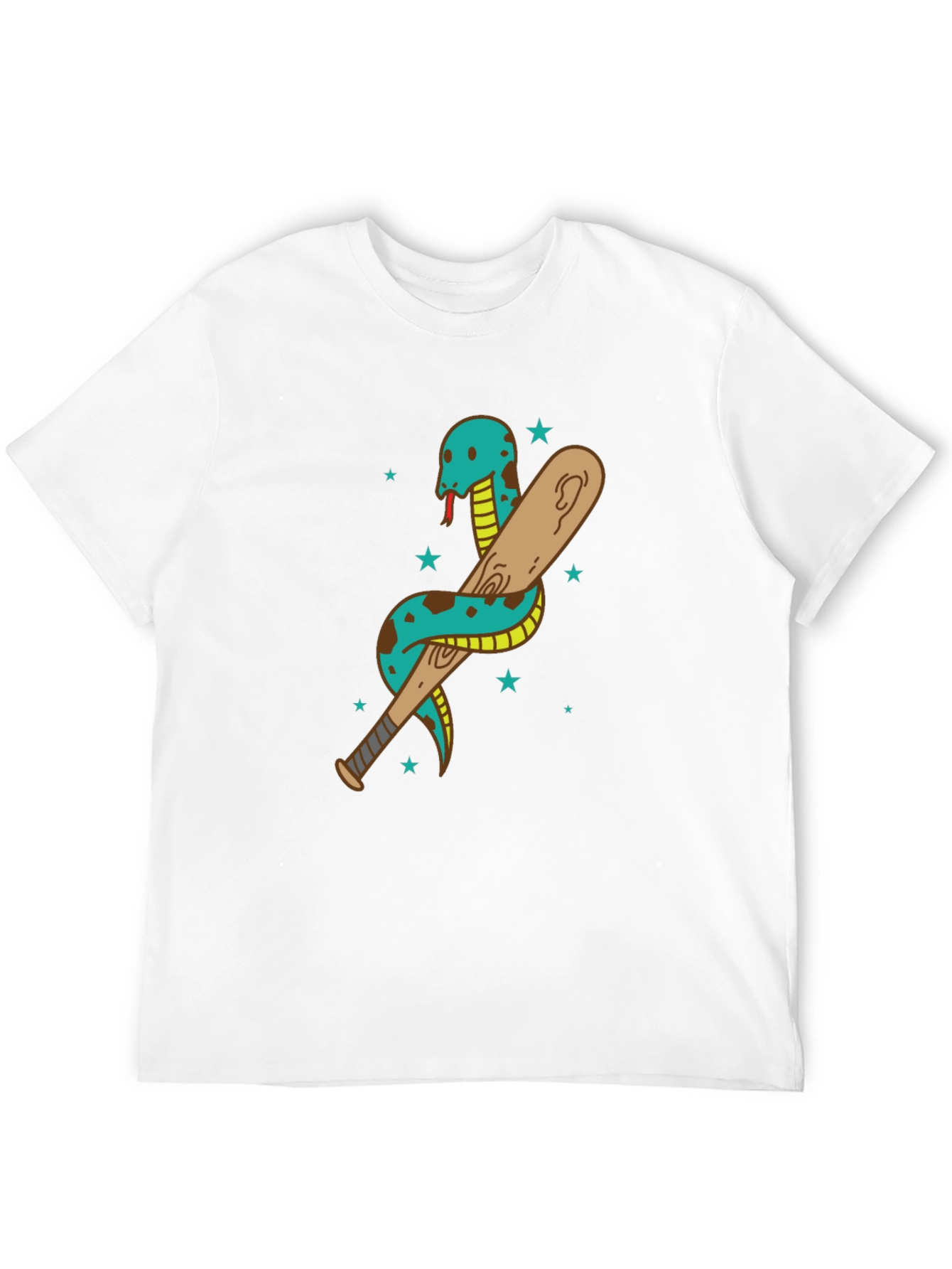 Snake & Bat Graphic T-Shirt - Edgy Streetwear