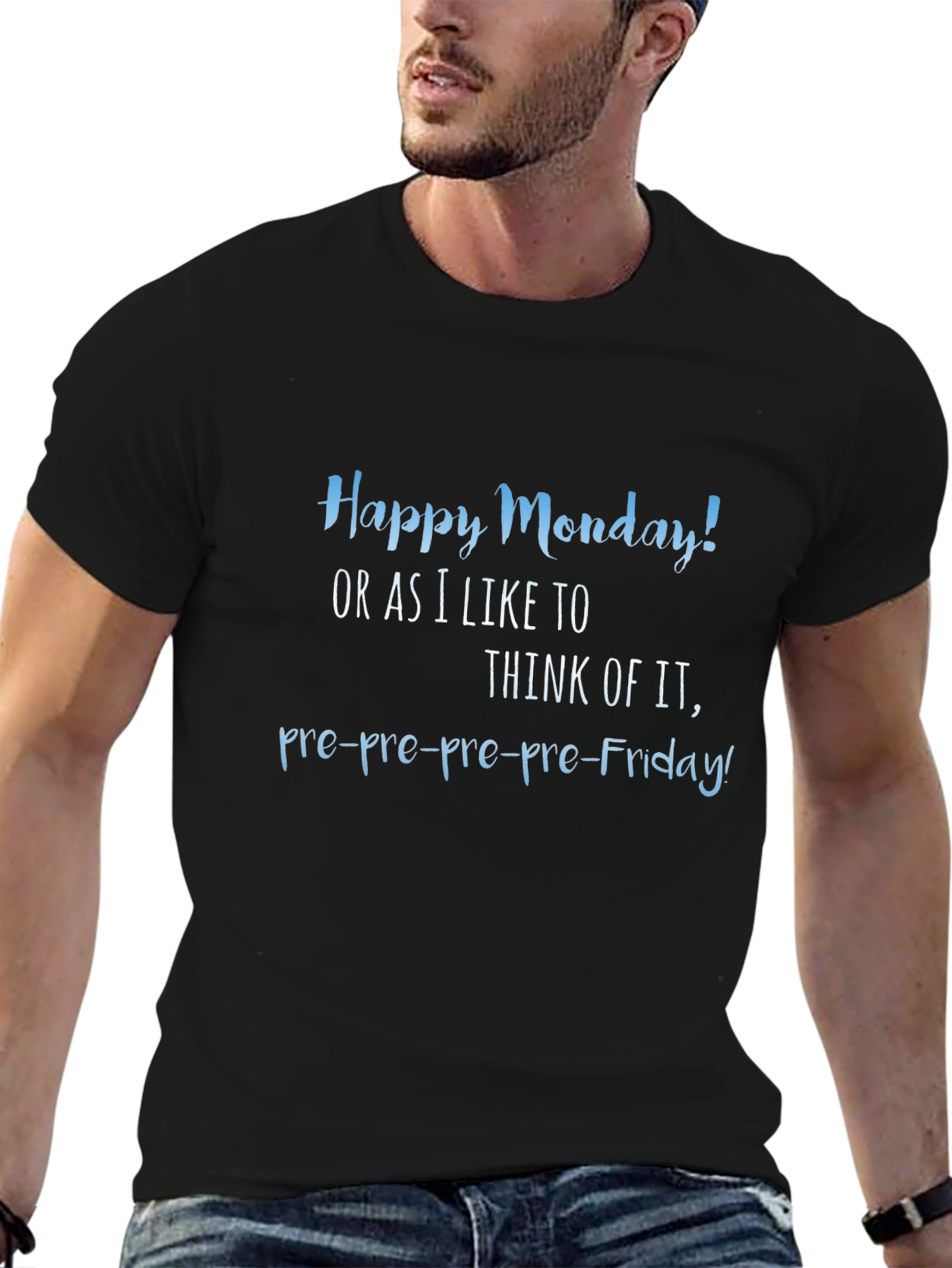 Funny Happy Monday Graphic T-Shirt