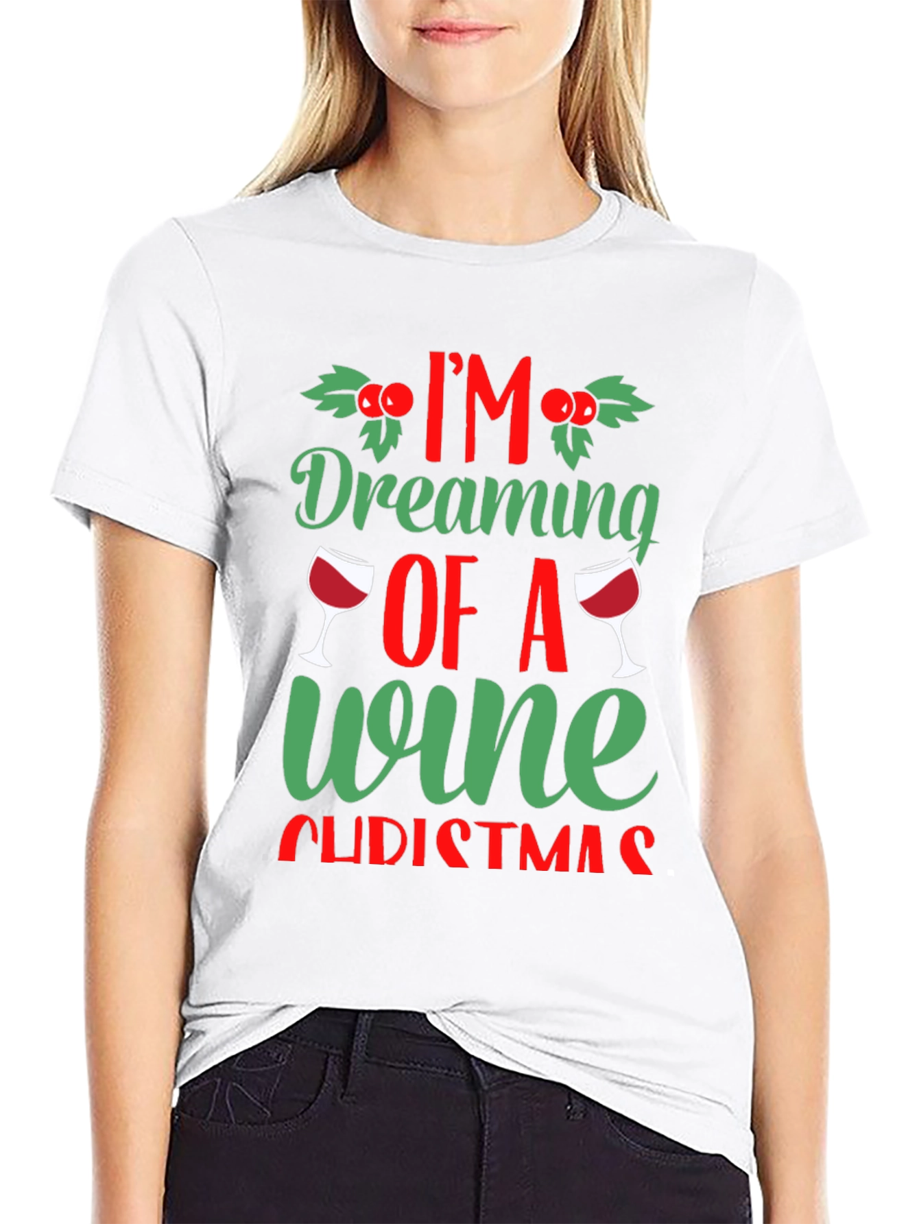 Wine Christmas Graphic Tee