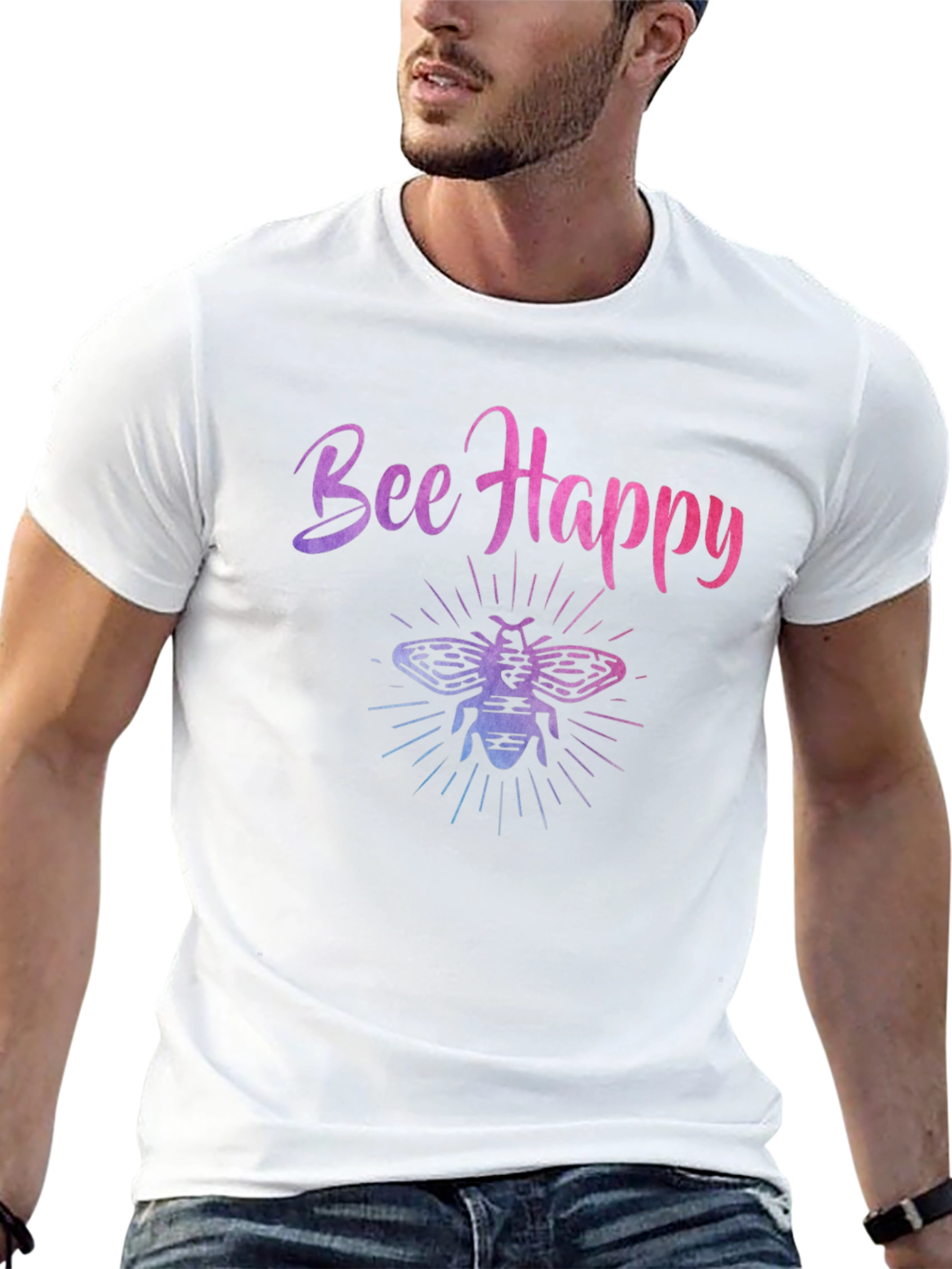 Bee Happy Graphic T-Shirt