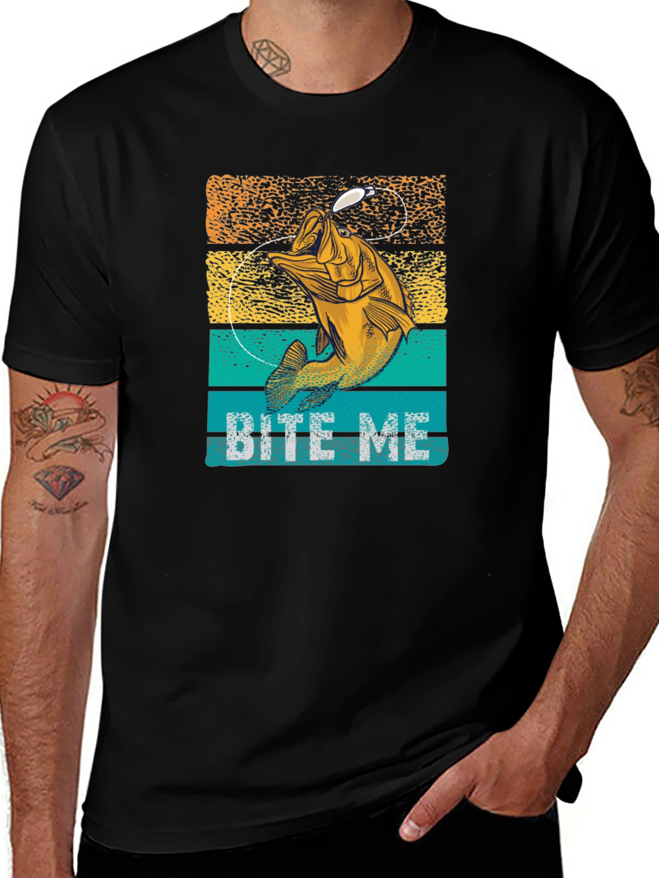 Bite Me Fishing T-Shirt - Funny Angler Tee