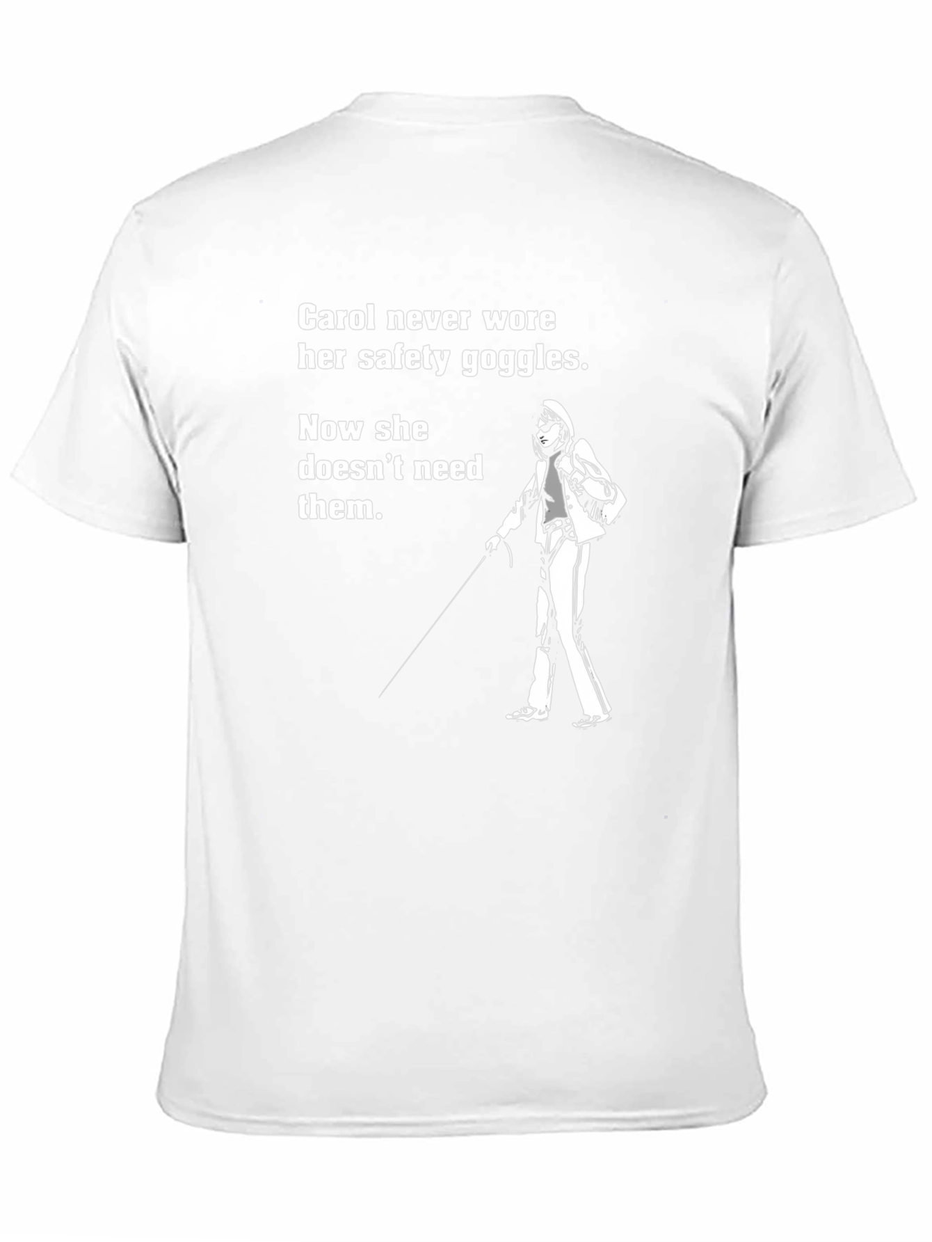 Carol Safety Goggles T-Shirt Funny Blindness Tee