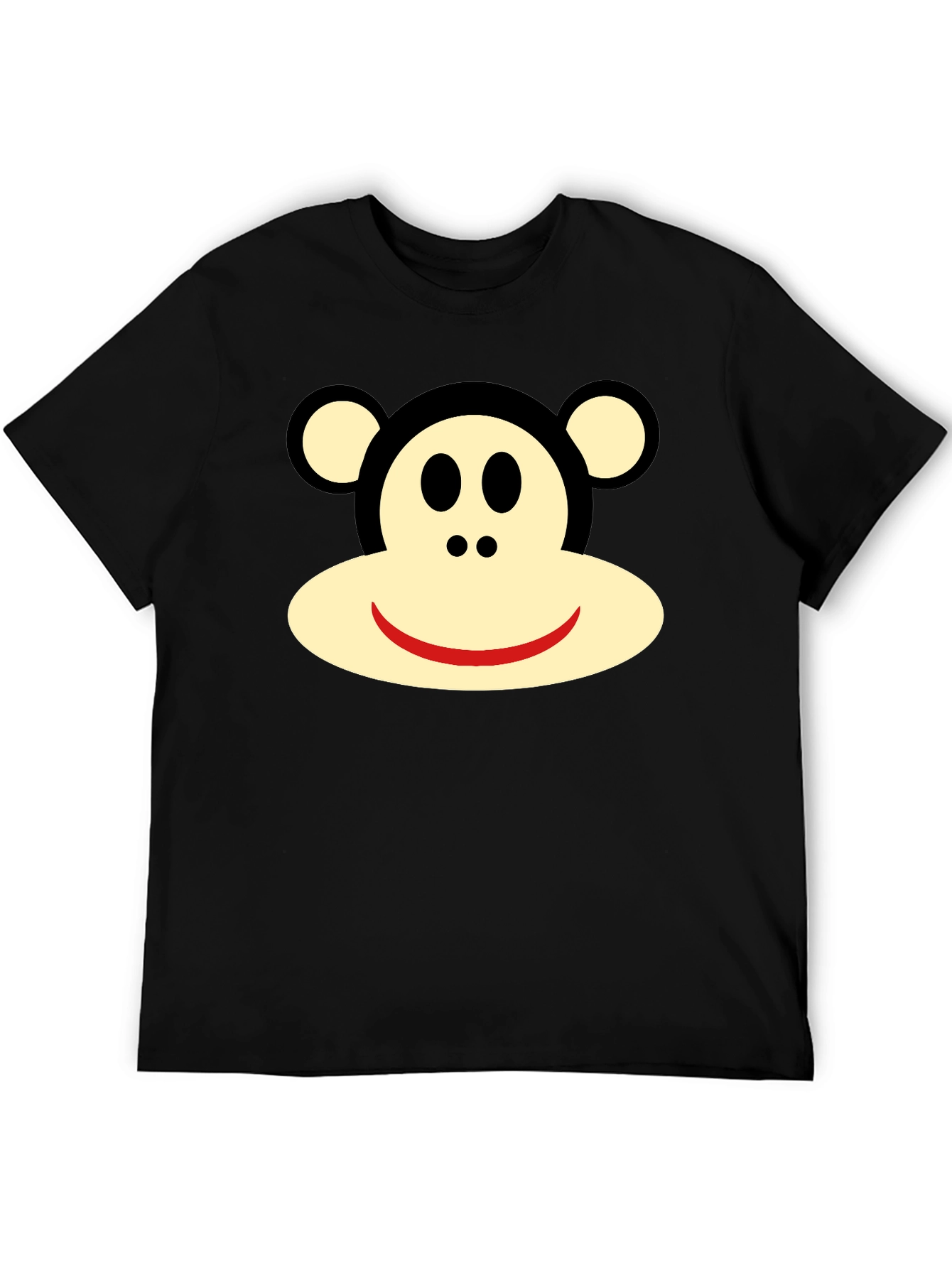 Sock Monkey Black Tee - Classic Cartoon