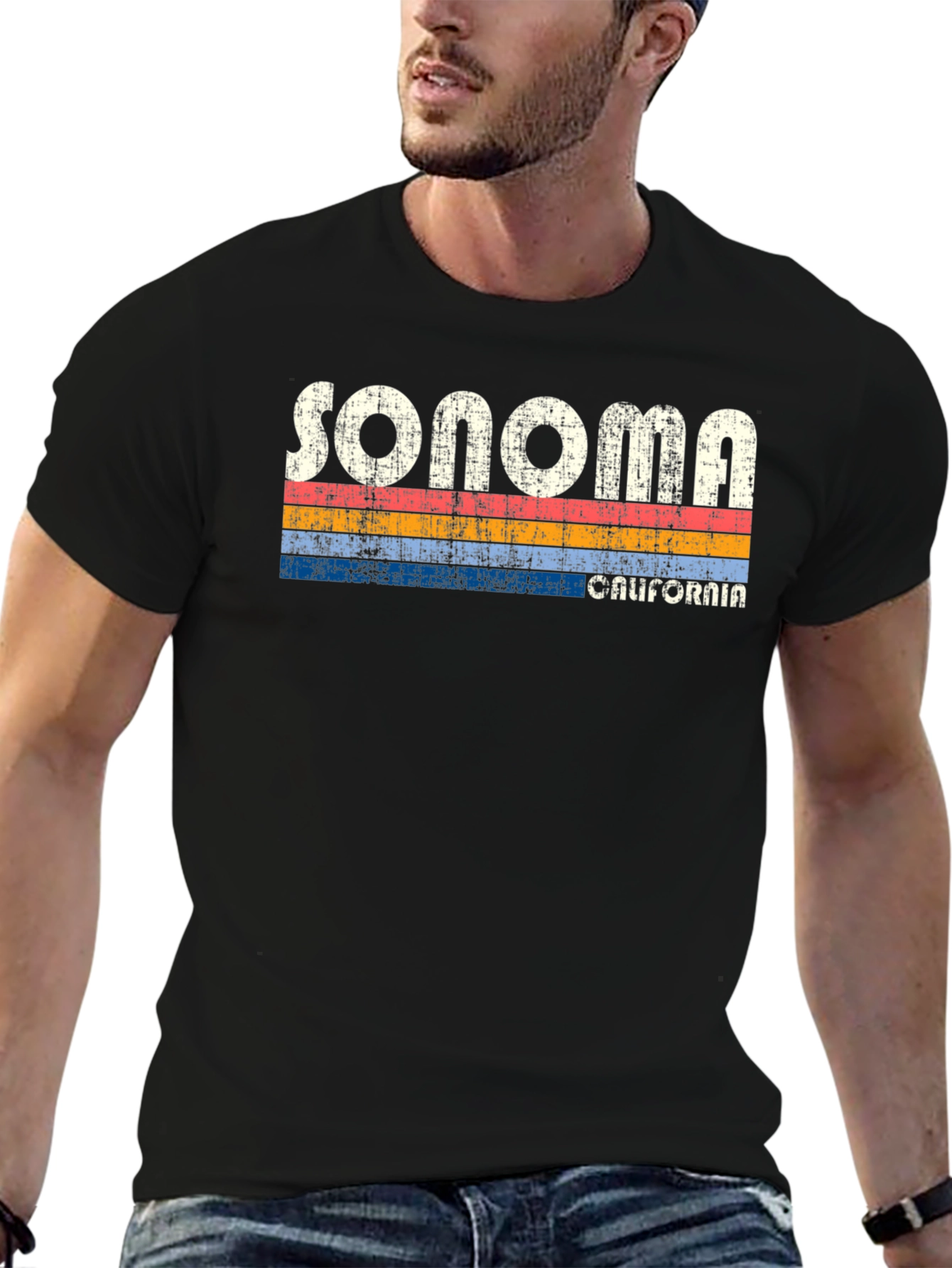 Sonoma California Retro Style T-Shirt