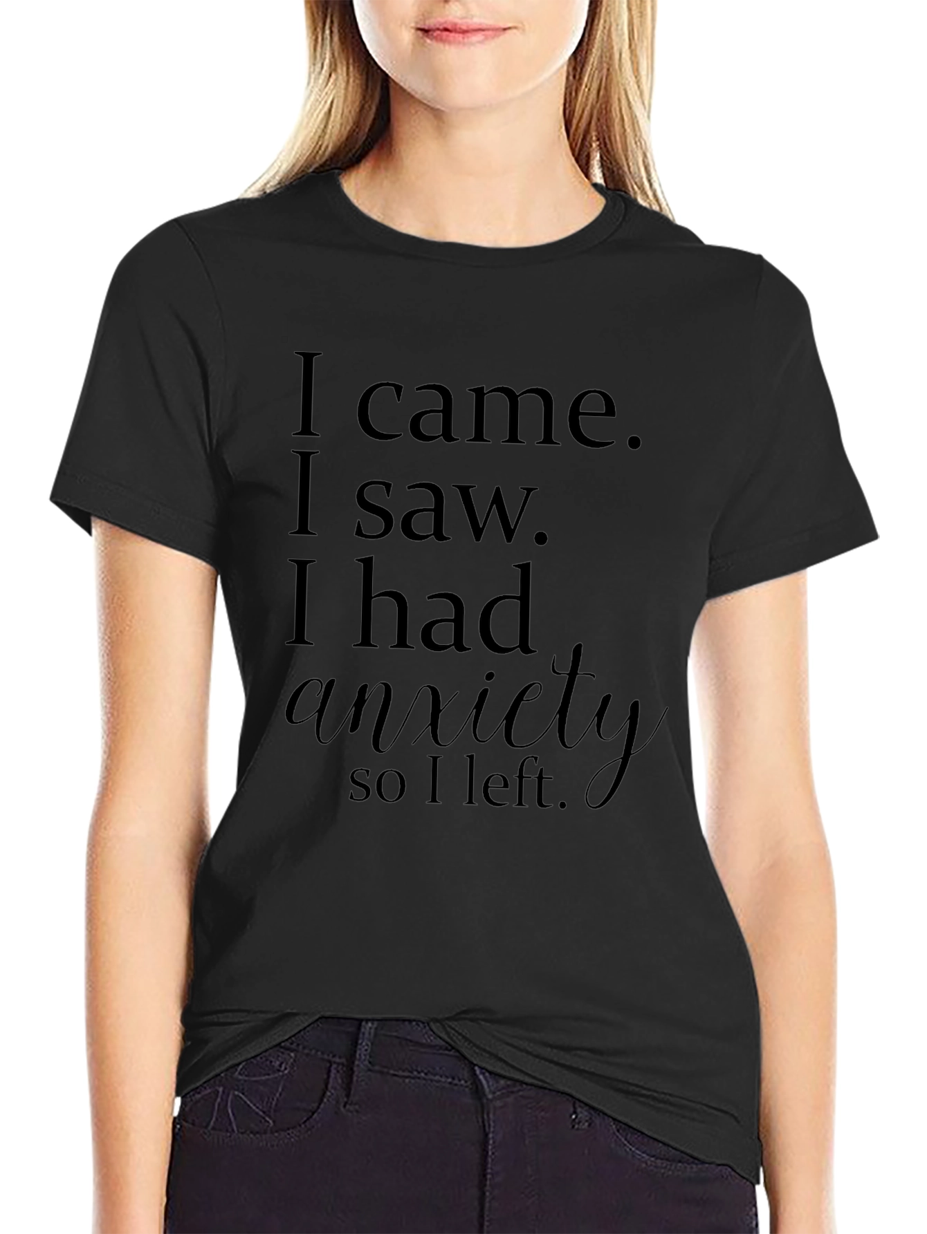 Funny Anxiety Graphic T-Shirt