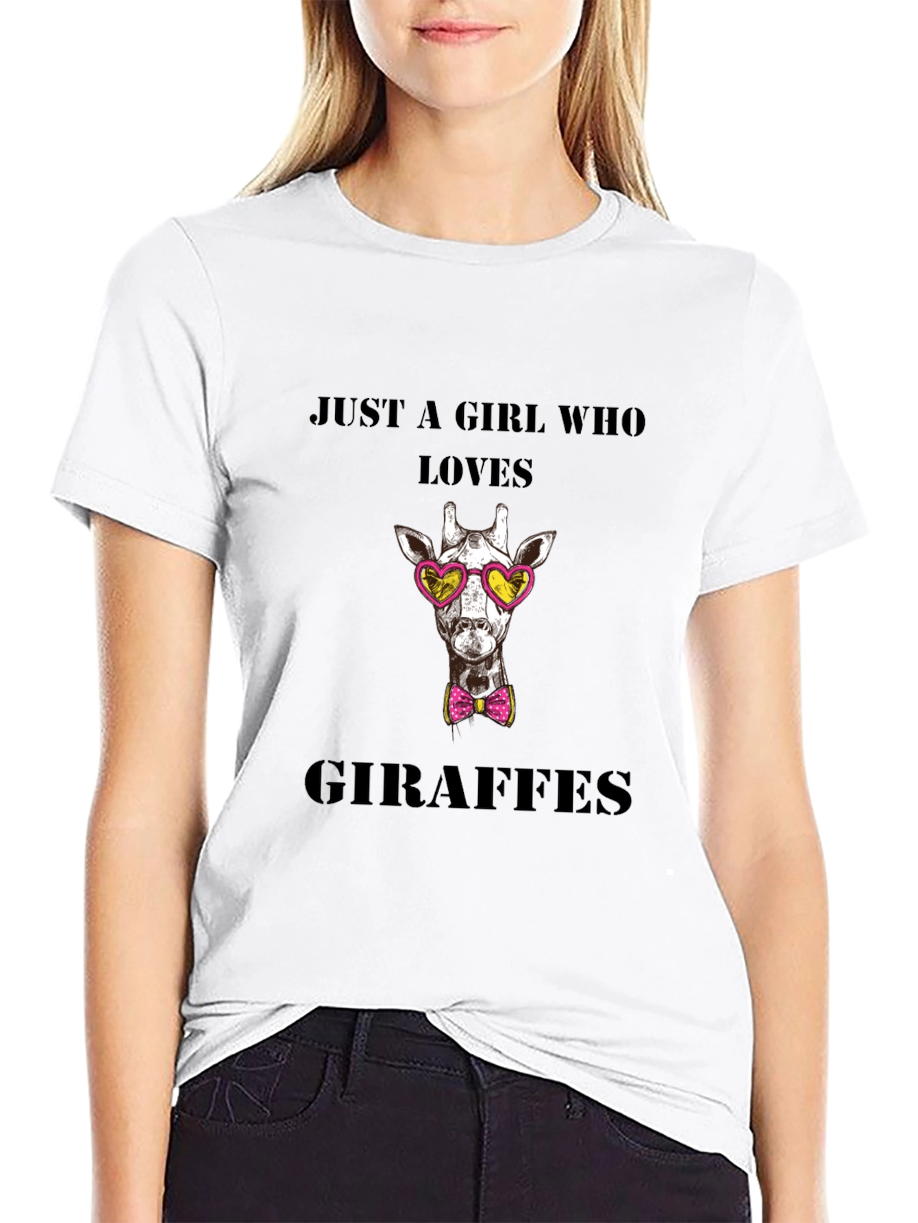 Just A Girl Who Loves Giraffes T-Shirt