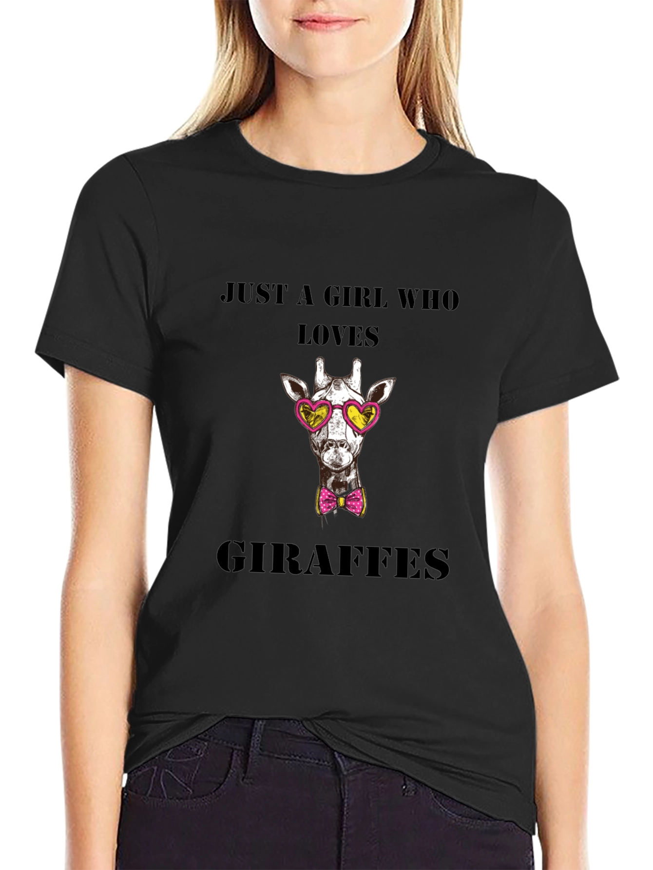 Just A Girl Who Loves Giraffes T-Shirt