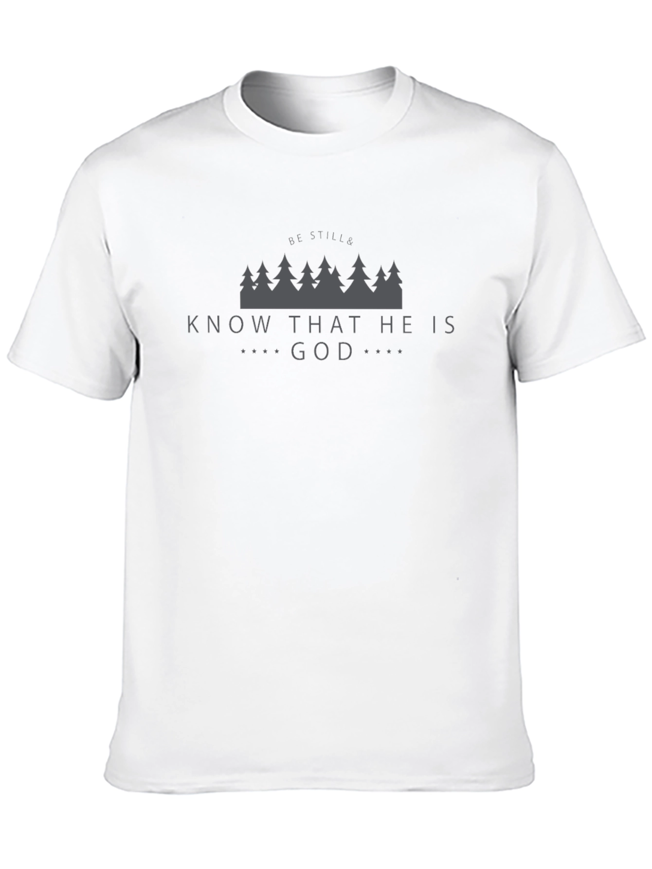 Be Still Know God Black T-Shirt