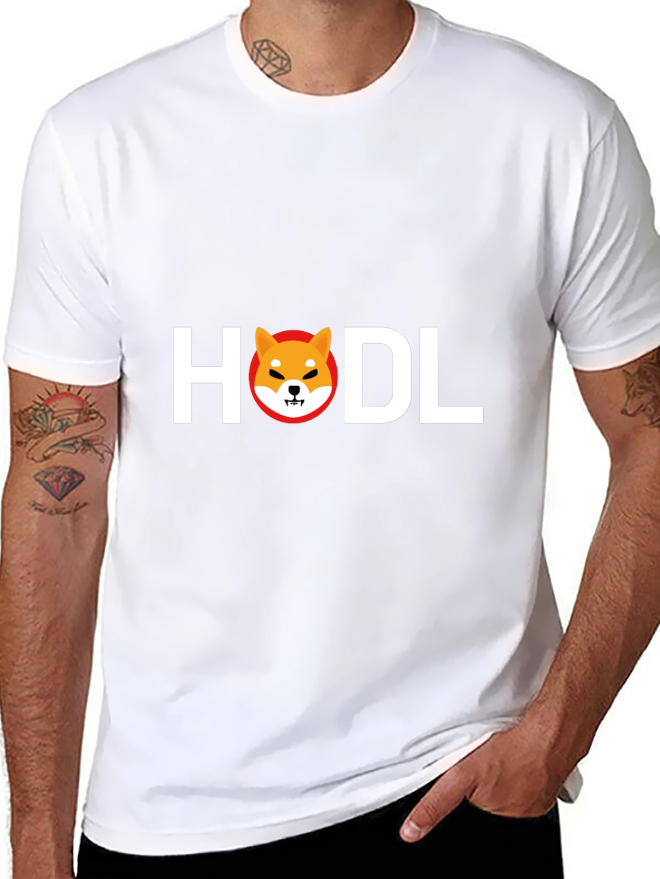 HODL Shiba Inu Black T-Shirt