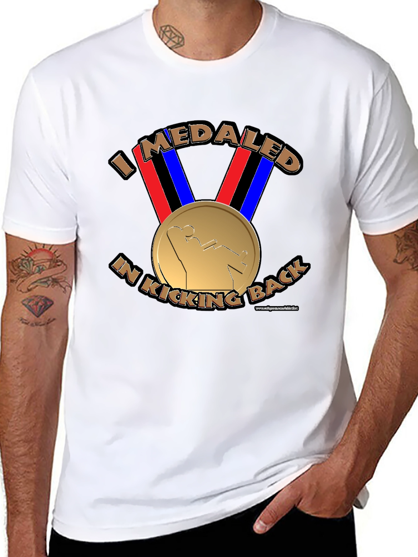 I Medaled In Kicking Back Funny T-Shirt