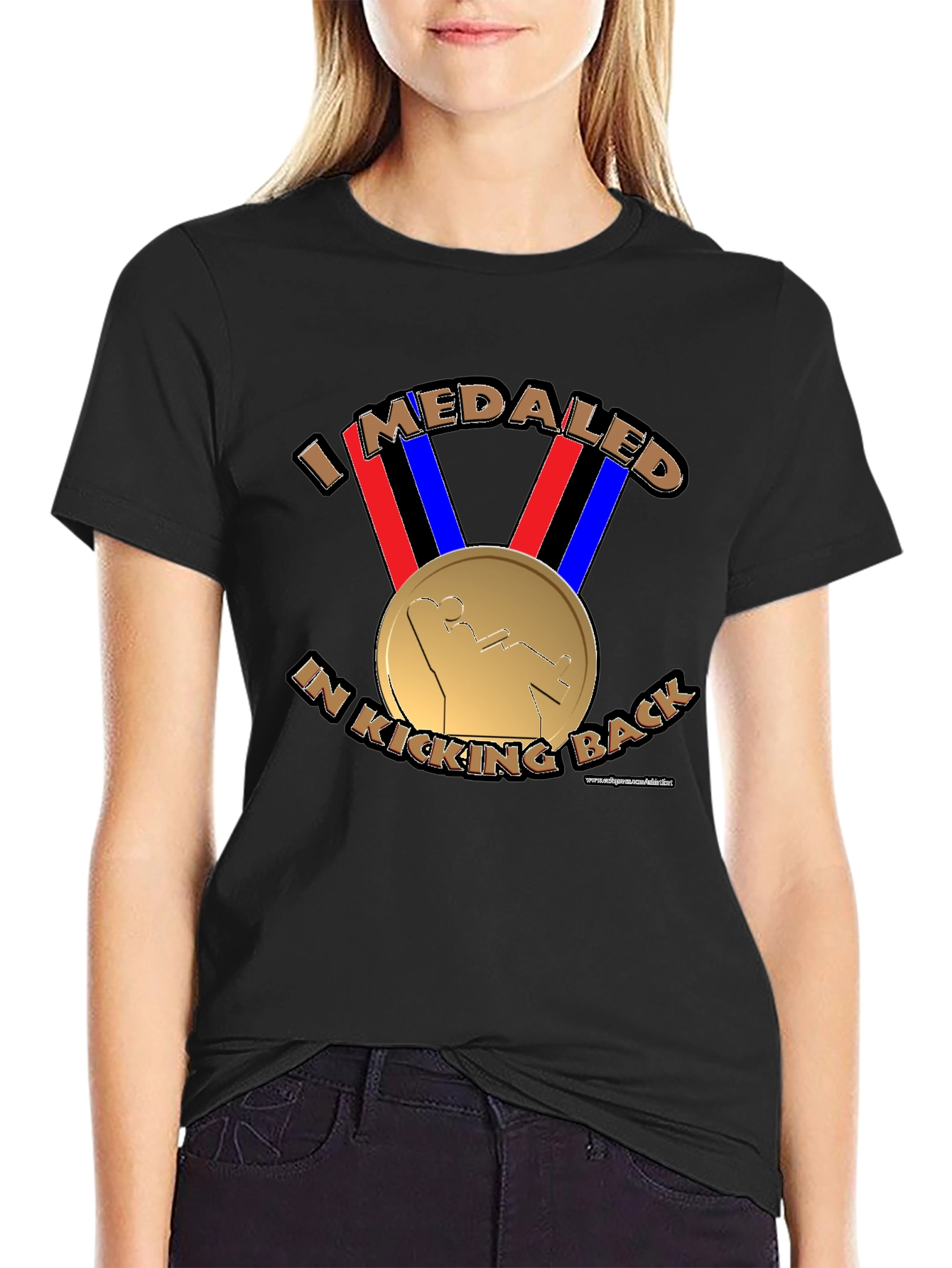 I Medaled In Kicking Back Funny T-Shirt