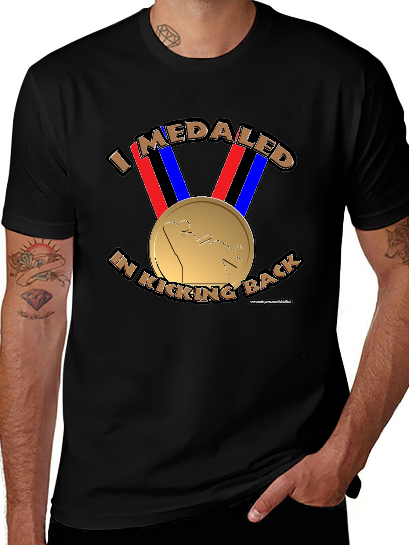 I Medaled In Kicking Back Funny T-Shirt