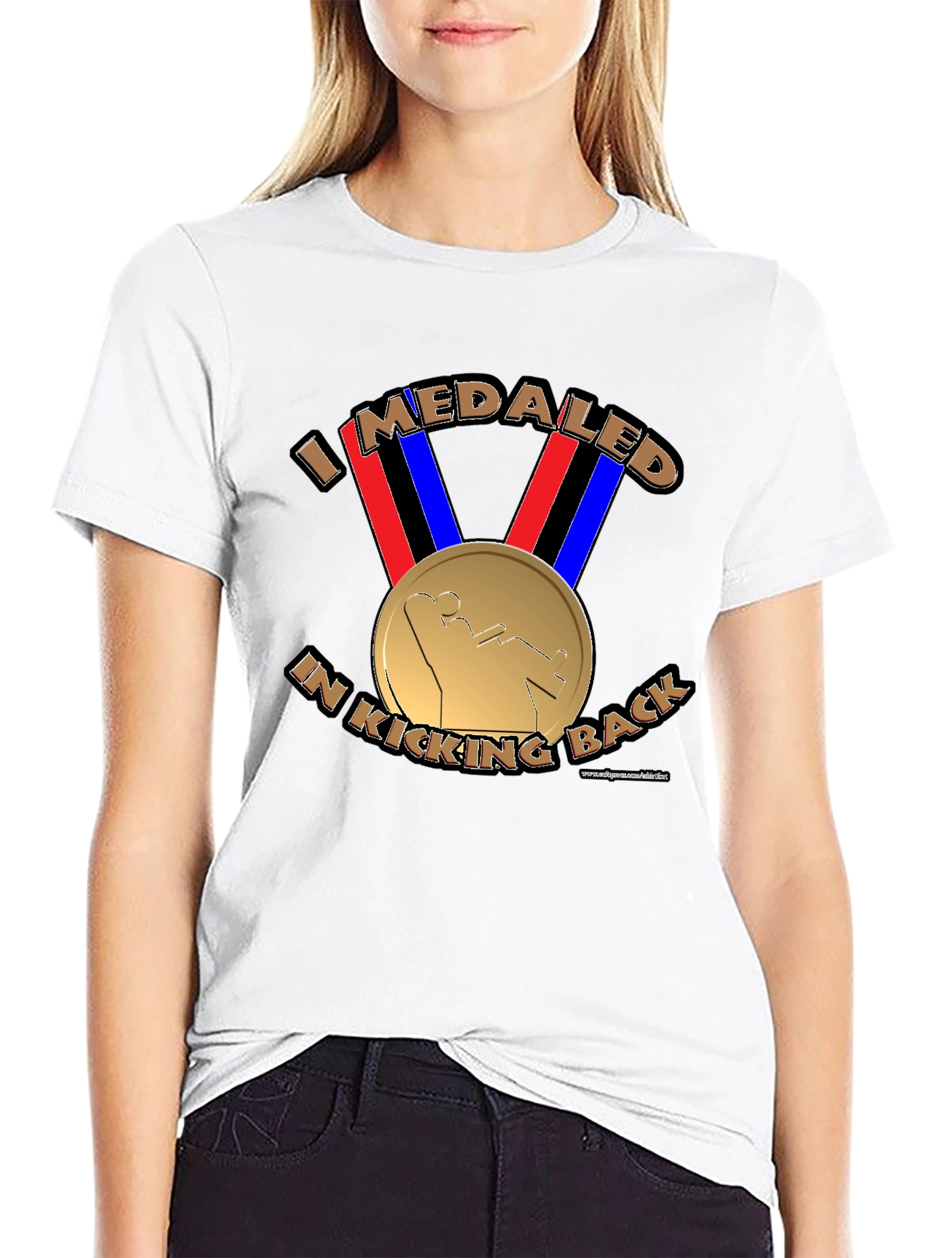 I Medaled In Kicking Back Funny T-Shirt