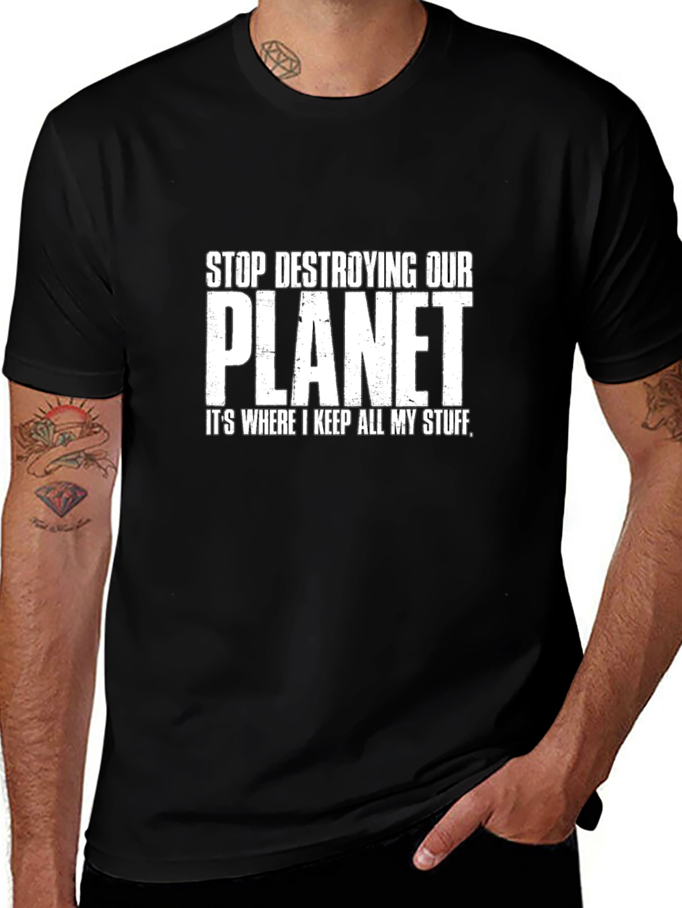 Stop Destroying Our Planet Graphic T-Shirt