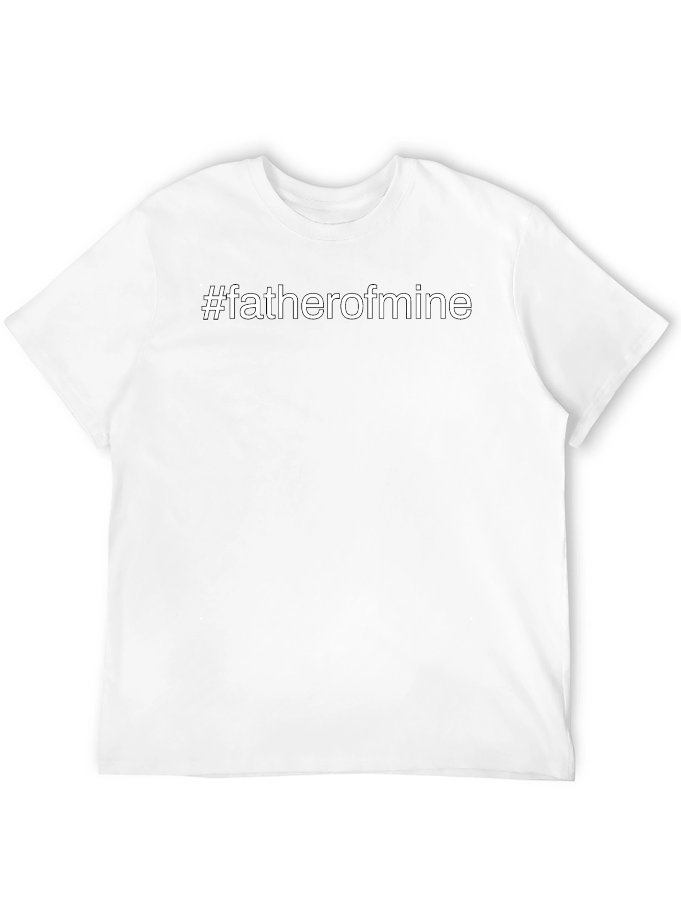 #fatherofmine Black Cotton Graphic Tee