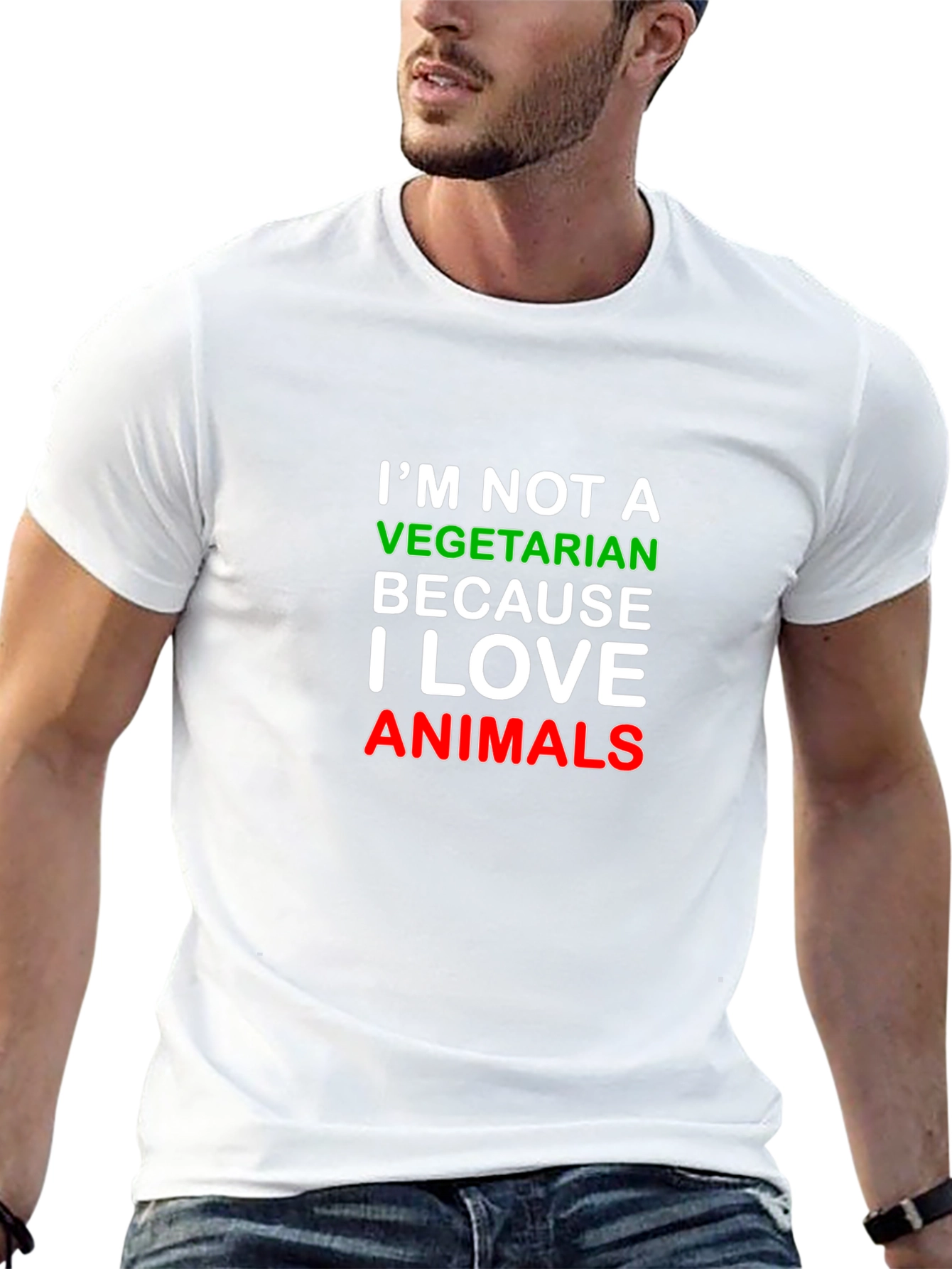 Im Not a Vegetarian Black T-Shirt