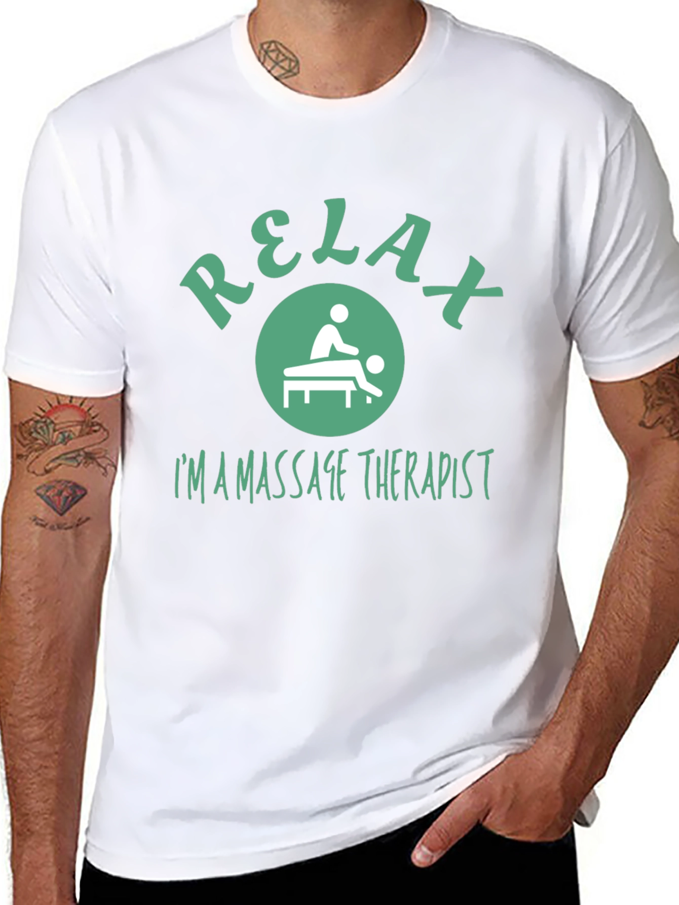 Relax Massage Therapist T-Shirt - Unisex Cotton Tee