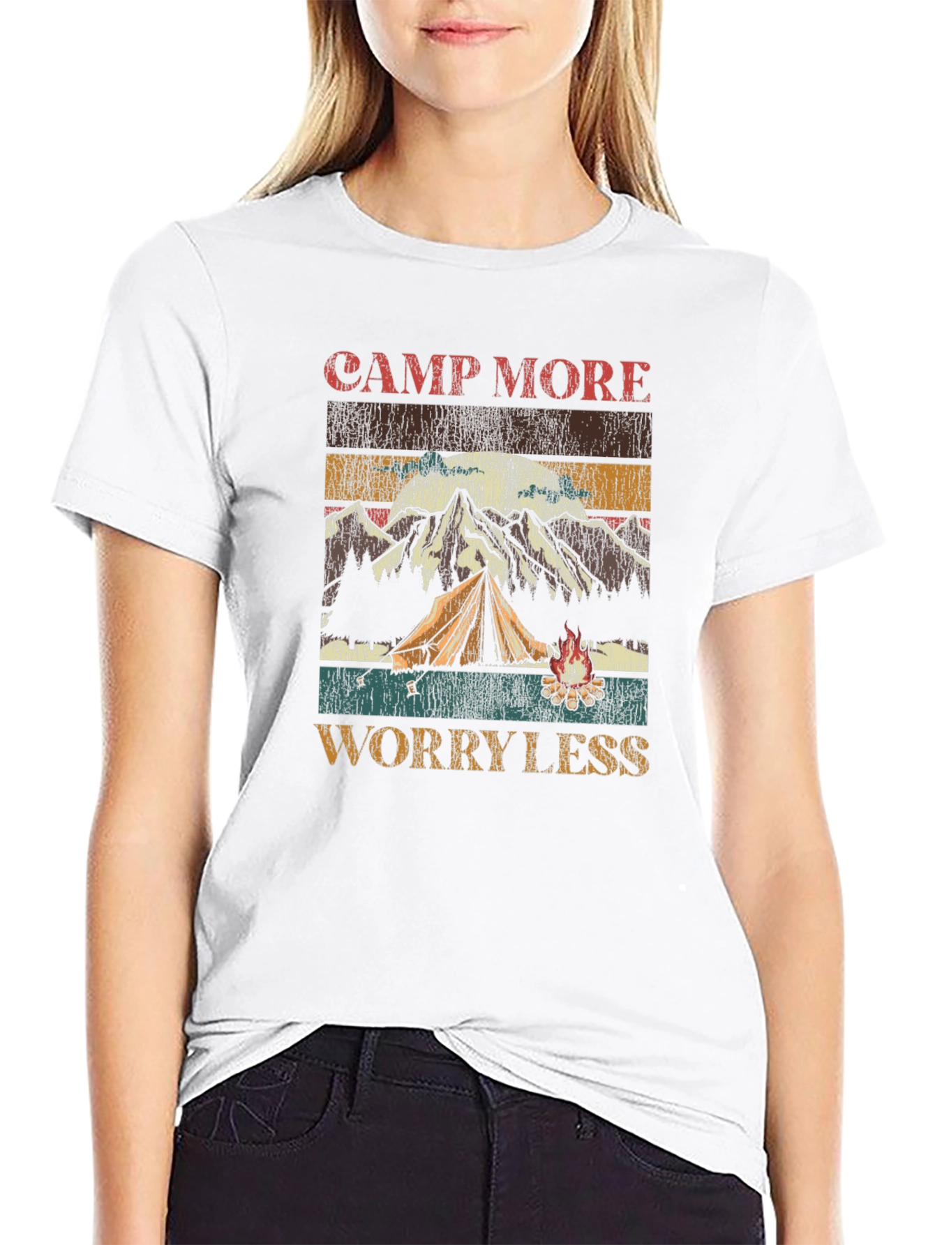 Camp More Worry Less T-Shirt