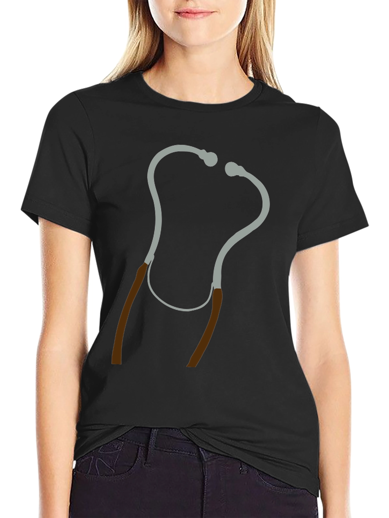 Stethoscope Graphic T-Shirt - Medical Humor Tee