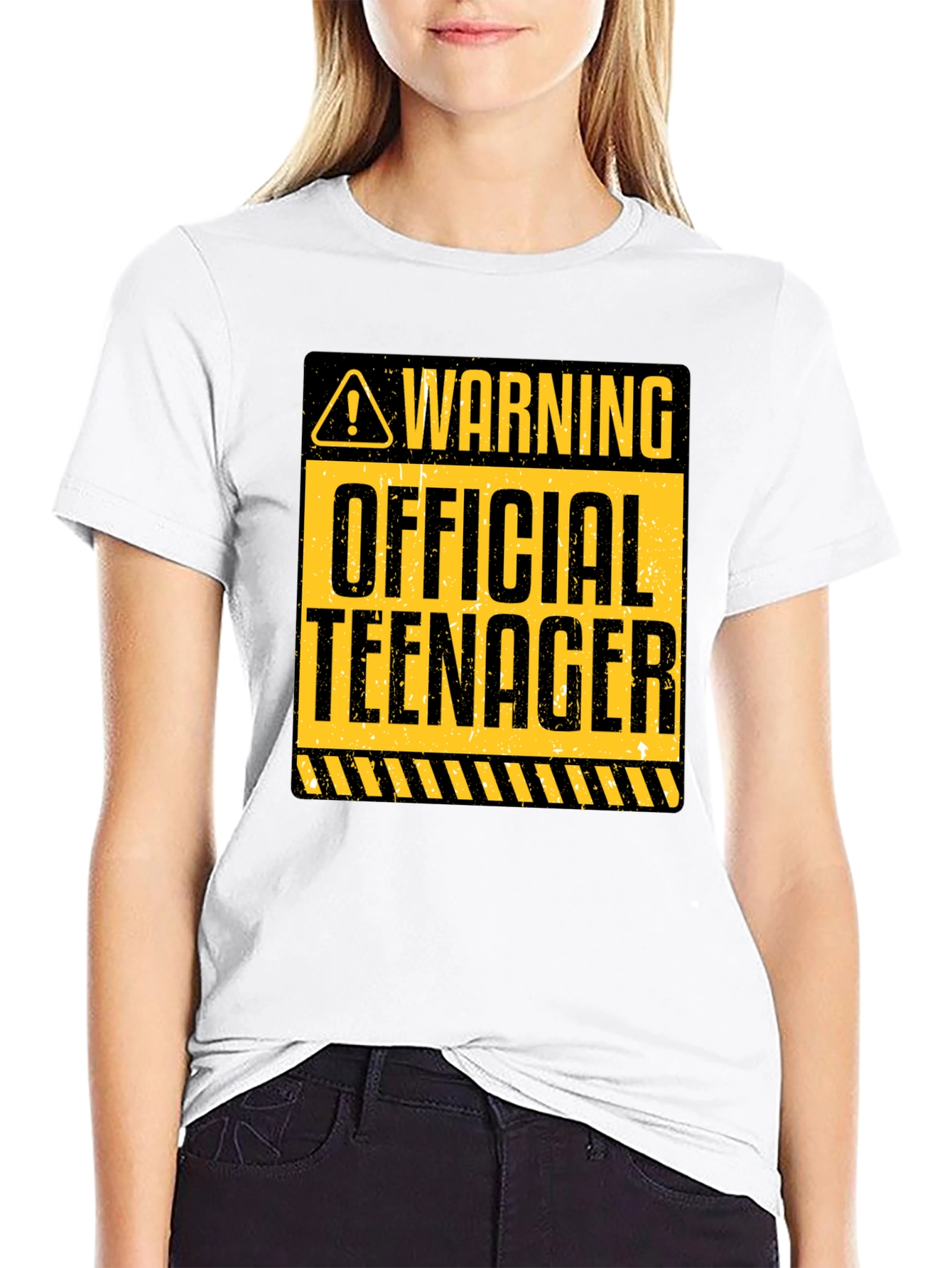 Warning Official Teenager Graphic Tee