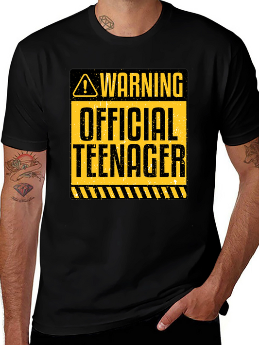 Warning Official Teenager Graphic Tee