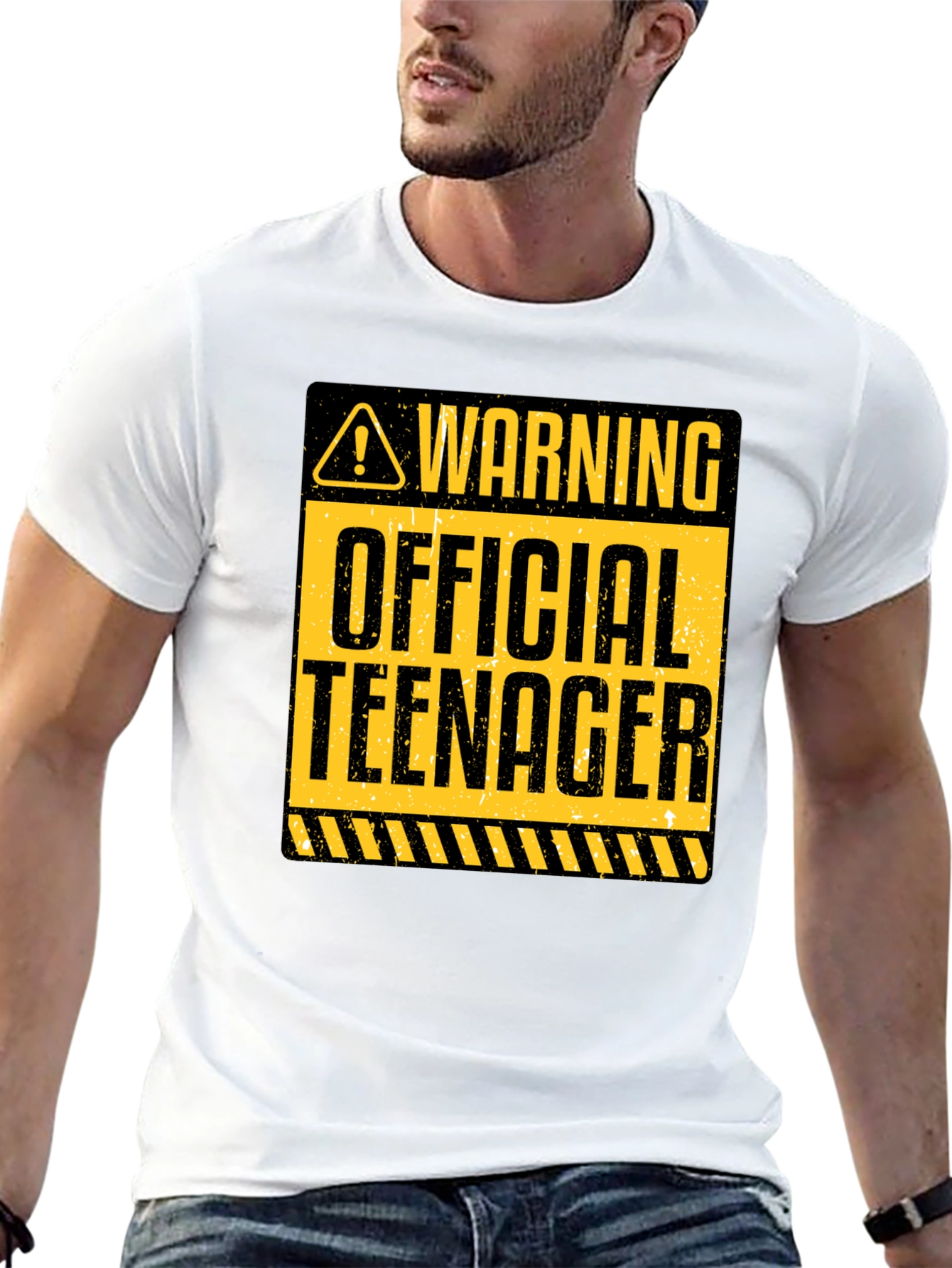 Warning Official Teenager Graphic Tee