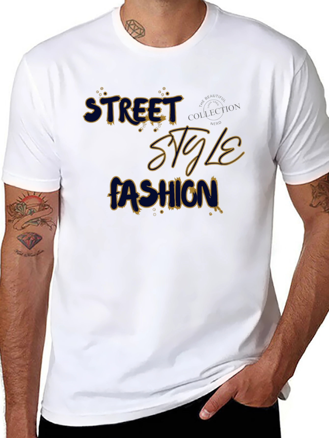 Street Style Fashion Tee - Trendy Graphic T-Shirt