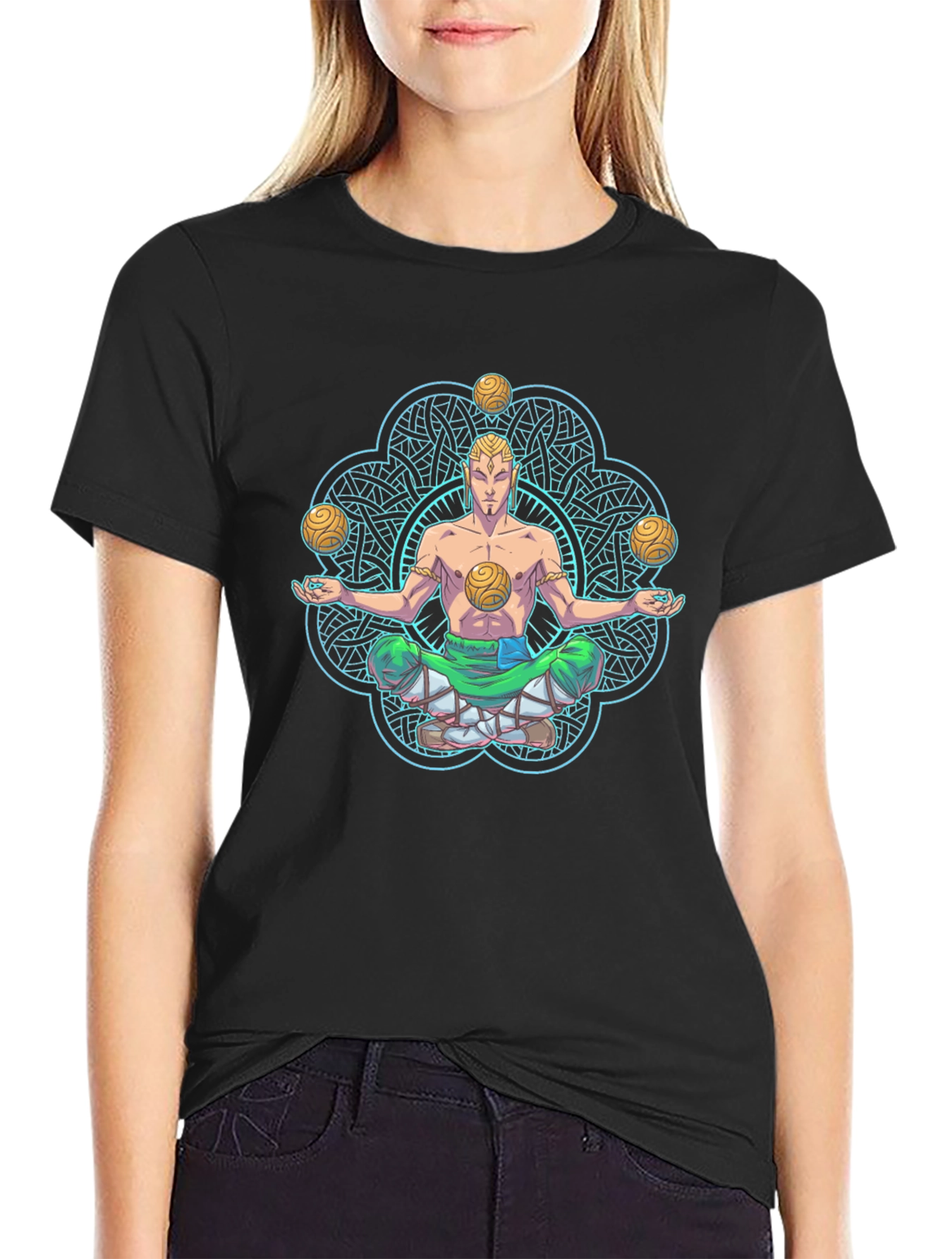 Meditating Juggler Graphic T-Shirt