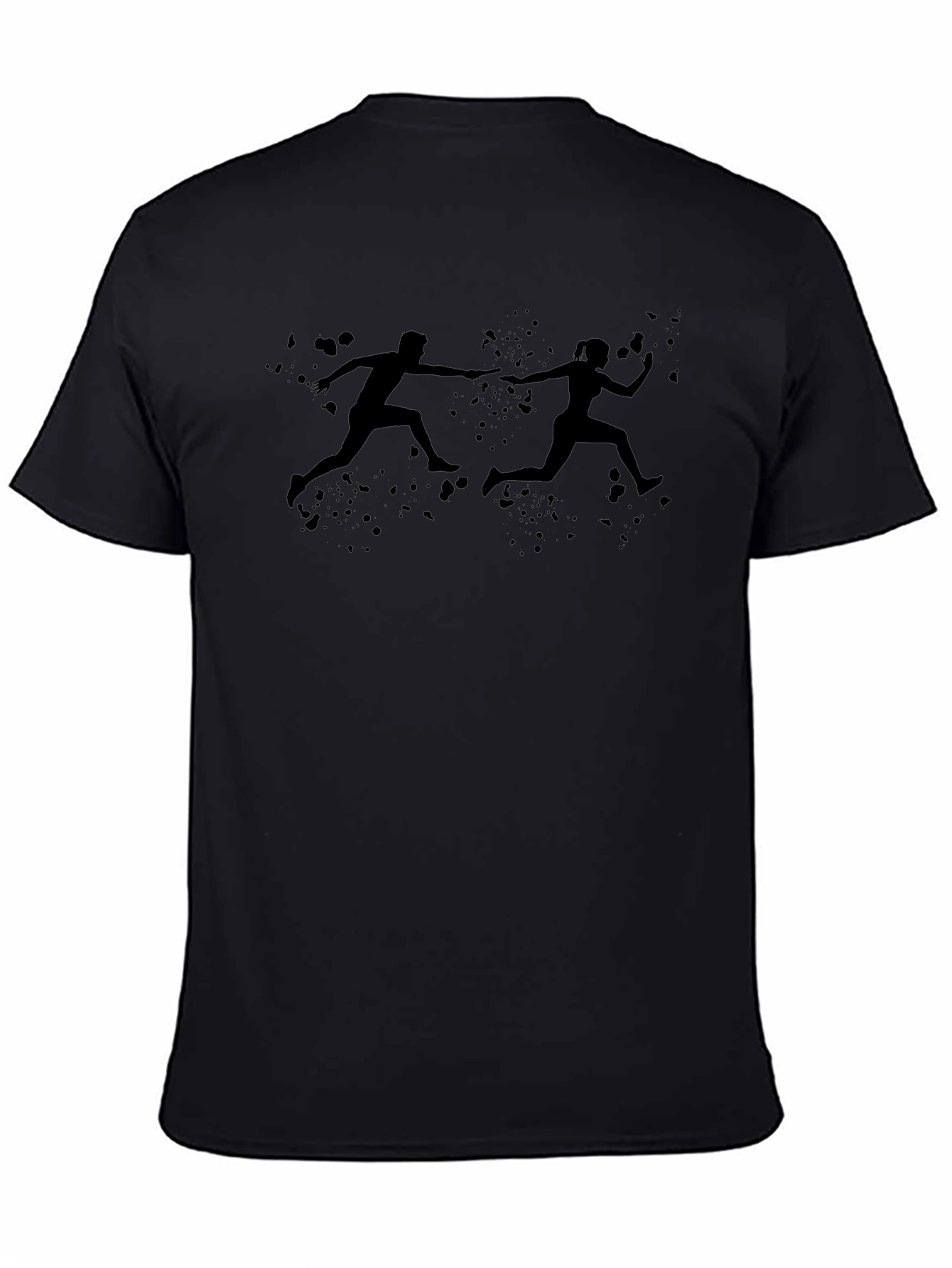 Running Relay Team Black T-Shirt