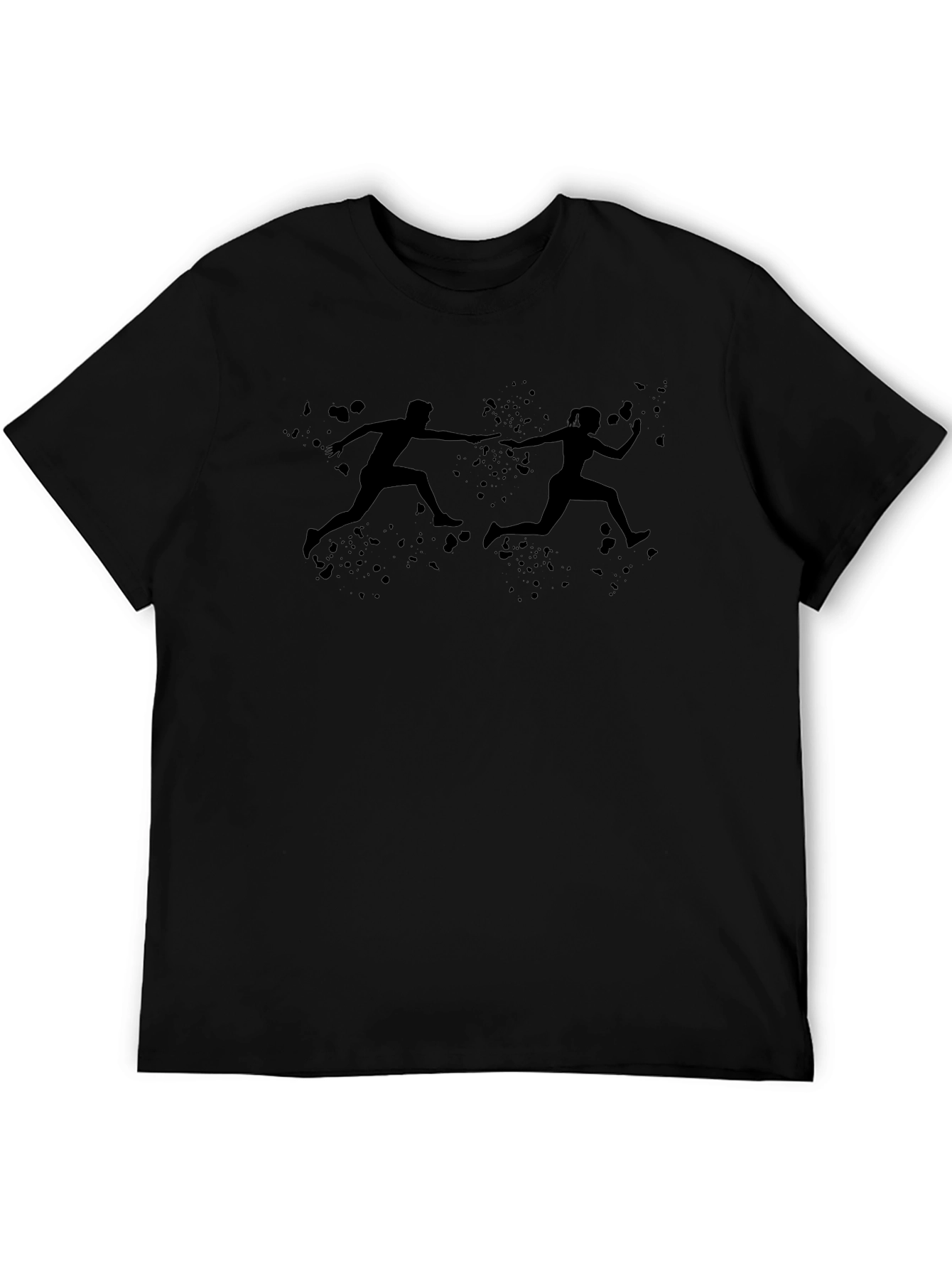 Running Relay Team Black T-Shirt