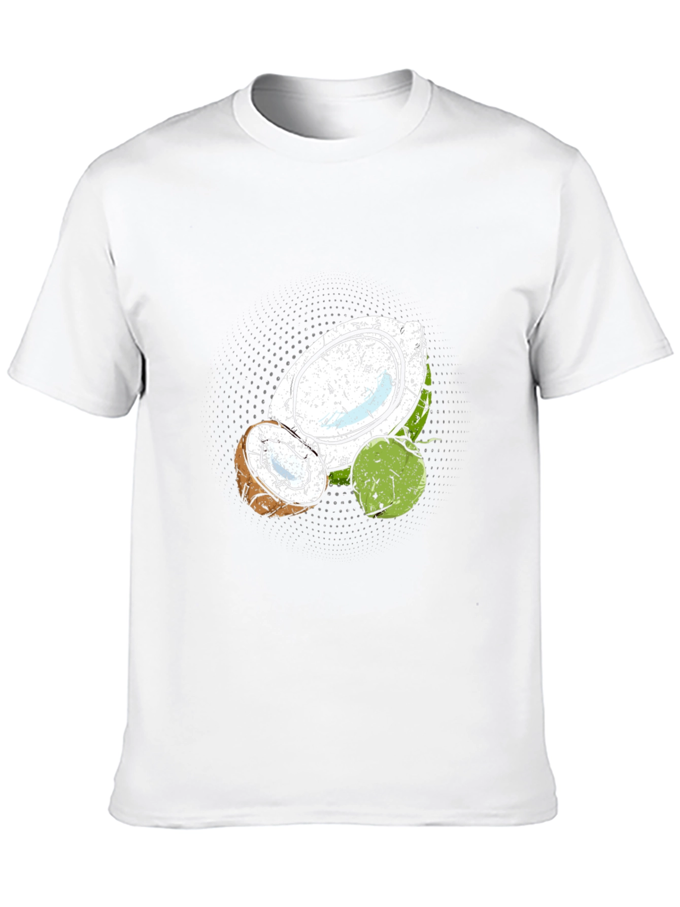 Coconut Graphic Print Black T-Shirt