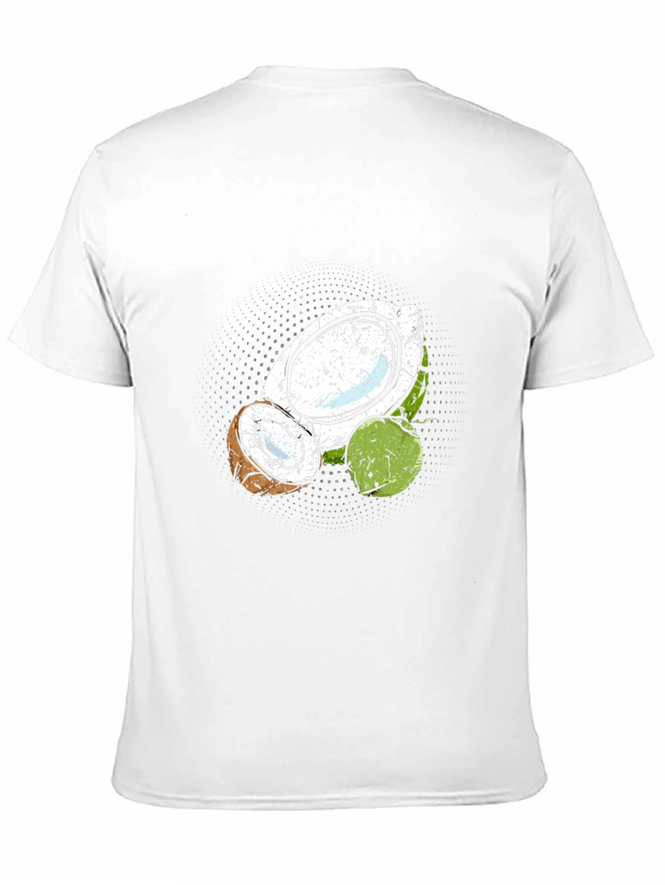 Coconut Graphic Print Black T-Shirt