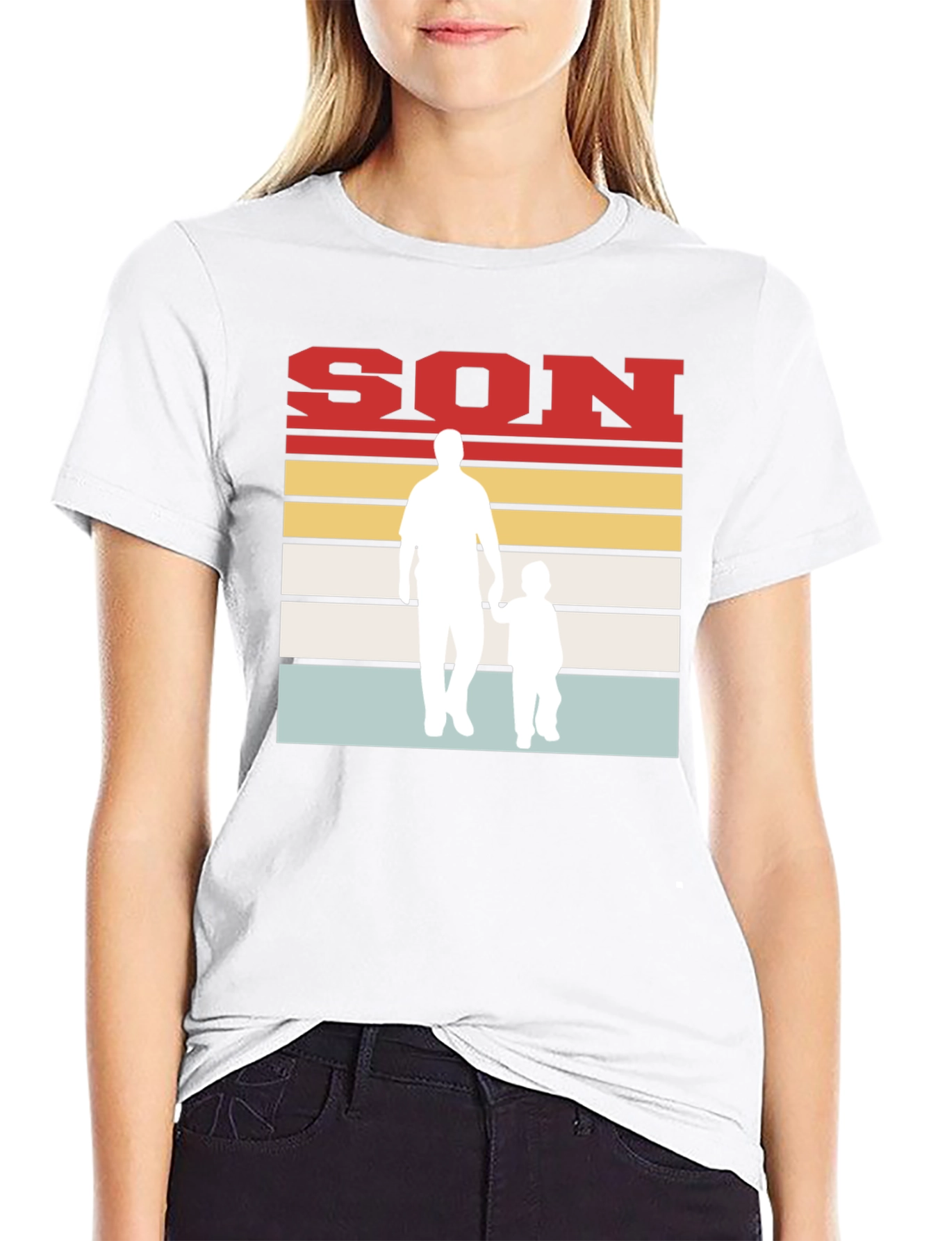 Father and Son Retro T-Shirt