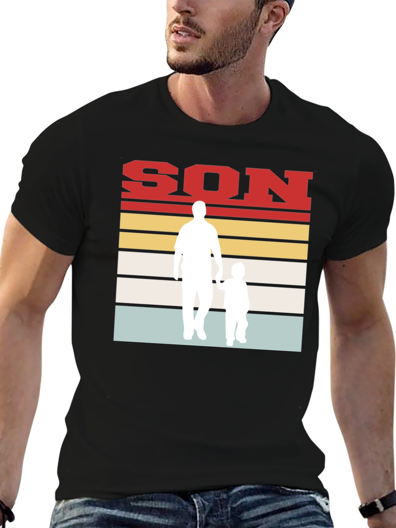 Father and Son Retro T-Shirt
