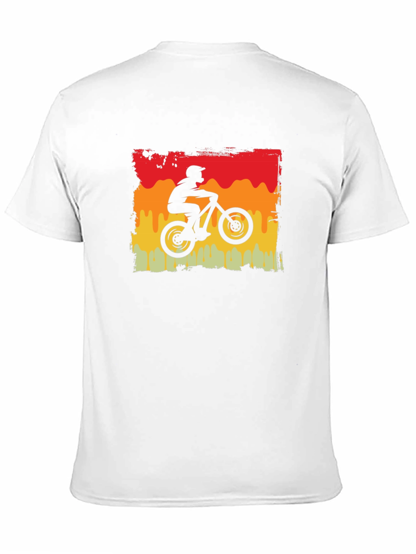 Retro Mountain Biker Graphic Tee - Black