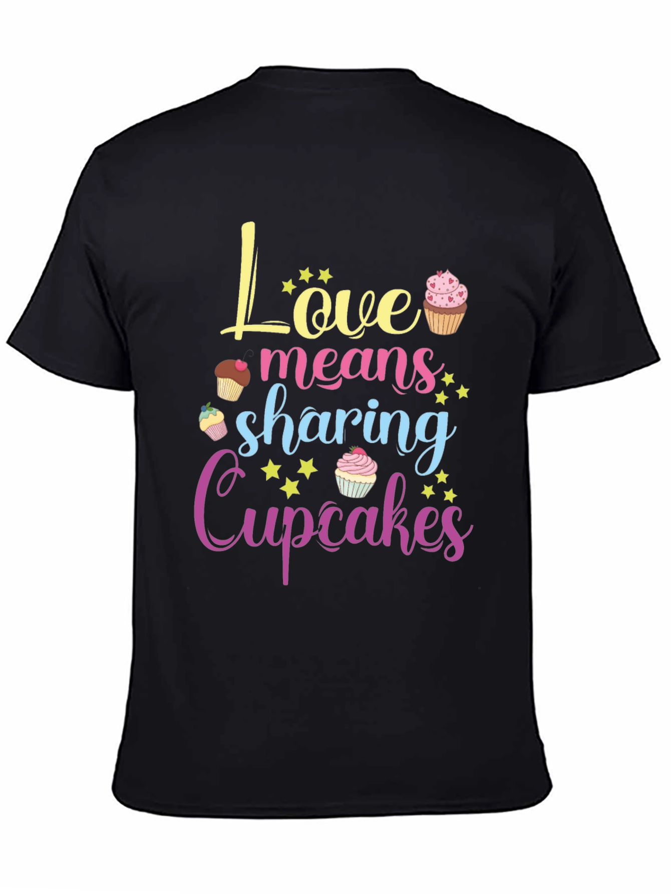 Love Means Sharing Cupcakes T-Shirt