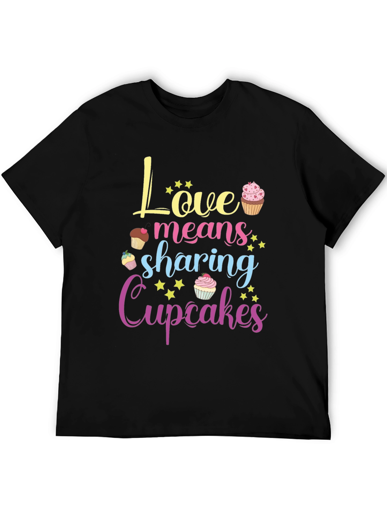 Love Means Sharing Cupcakes T-Shirt
