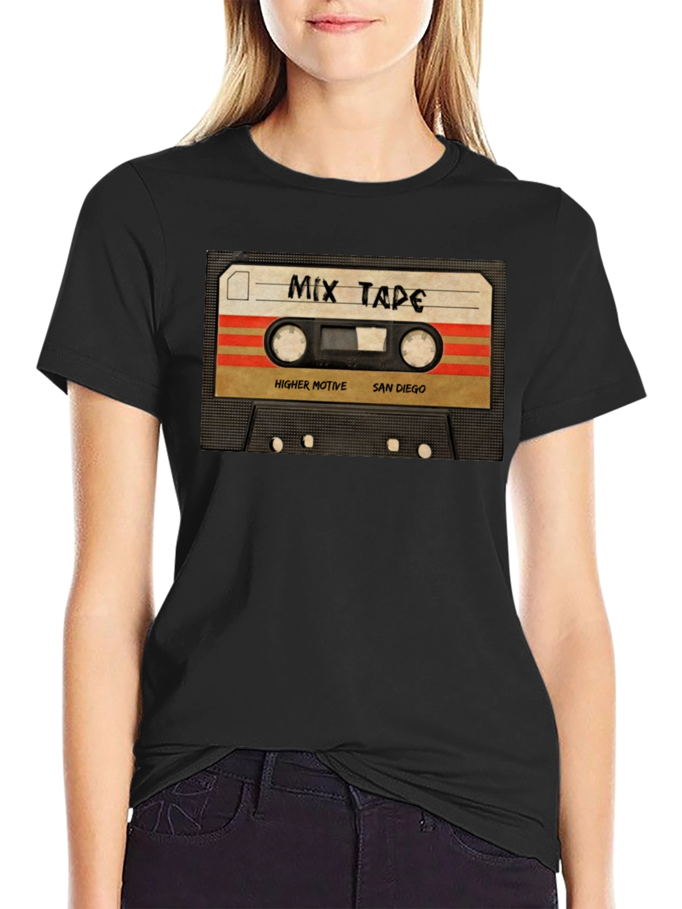 Mix Tape Graphic Tee - Retro Cassette T-Shirt